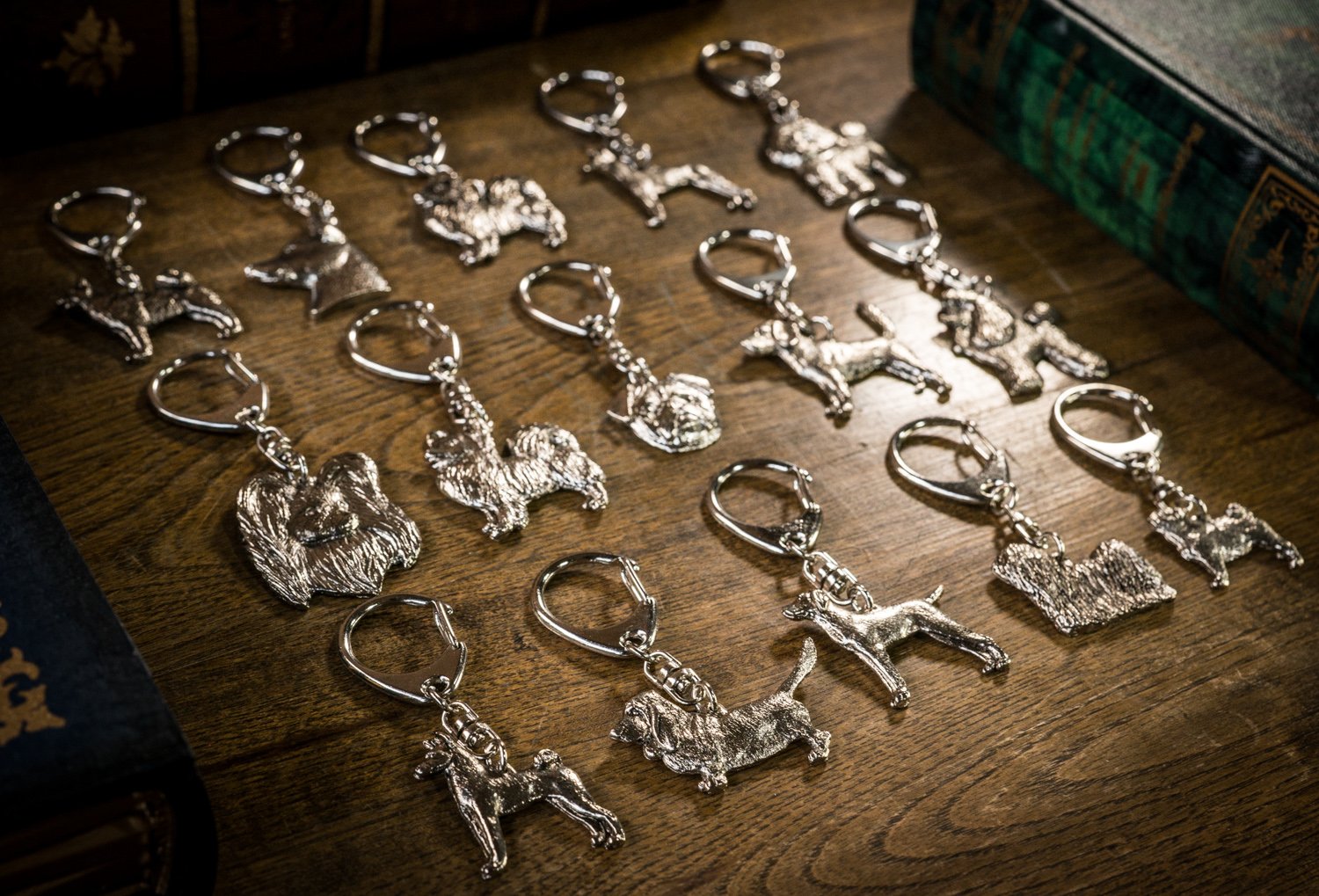Handmade UK Artistic Afghan Hound Dog Keychain Collection - Perfect Gift for Dog Lovers & Pet Accessories