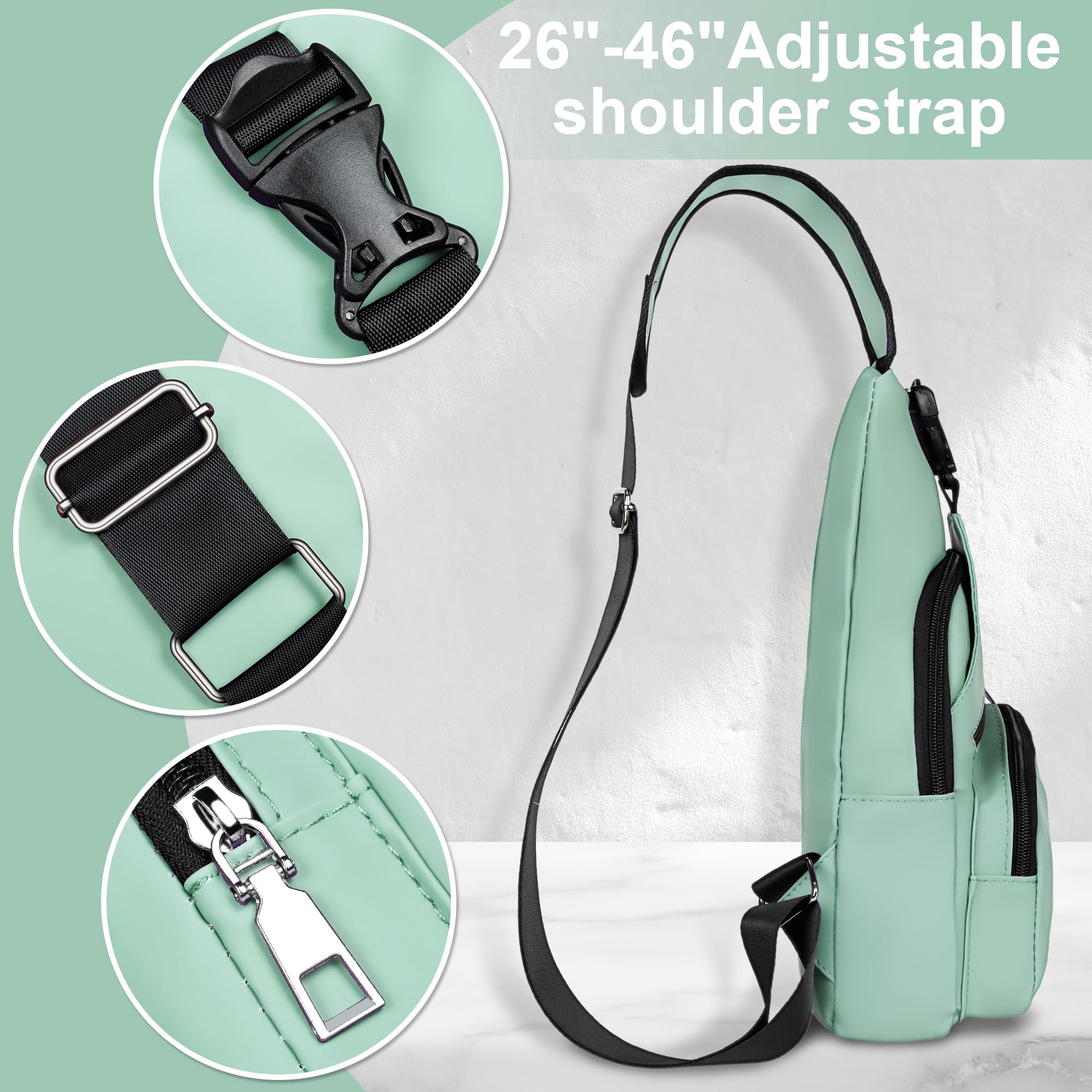 Stylish Unisex Crossbody Sling Bag with USB Charging Port - Perfect for Walking, Hiking, Travel & Daily Commute