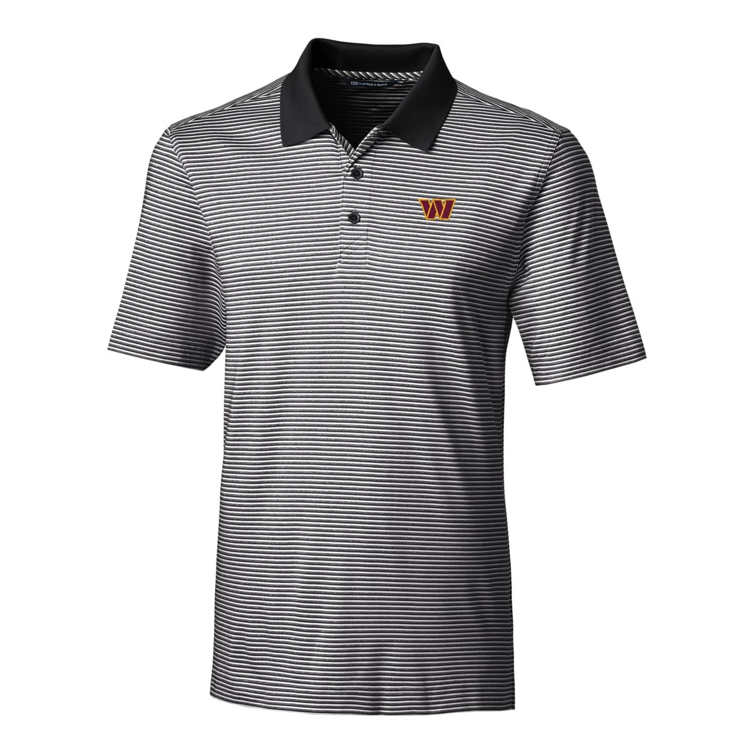 Cutter & Buck Men's NFL Big & Tall Forge Tonal Stripe Stretch Polo Shirt - Comfortable Performance Golf & Casual Wear for Sports Fans