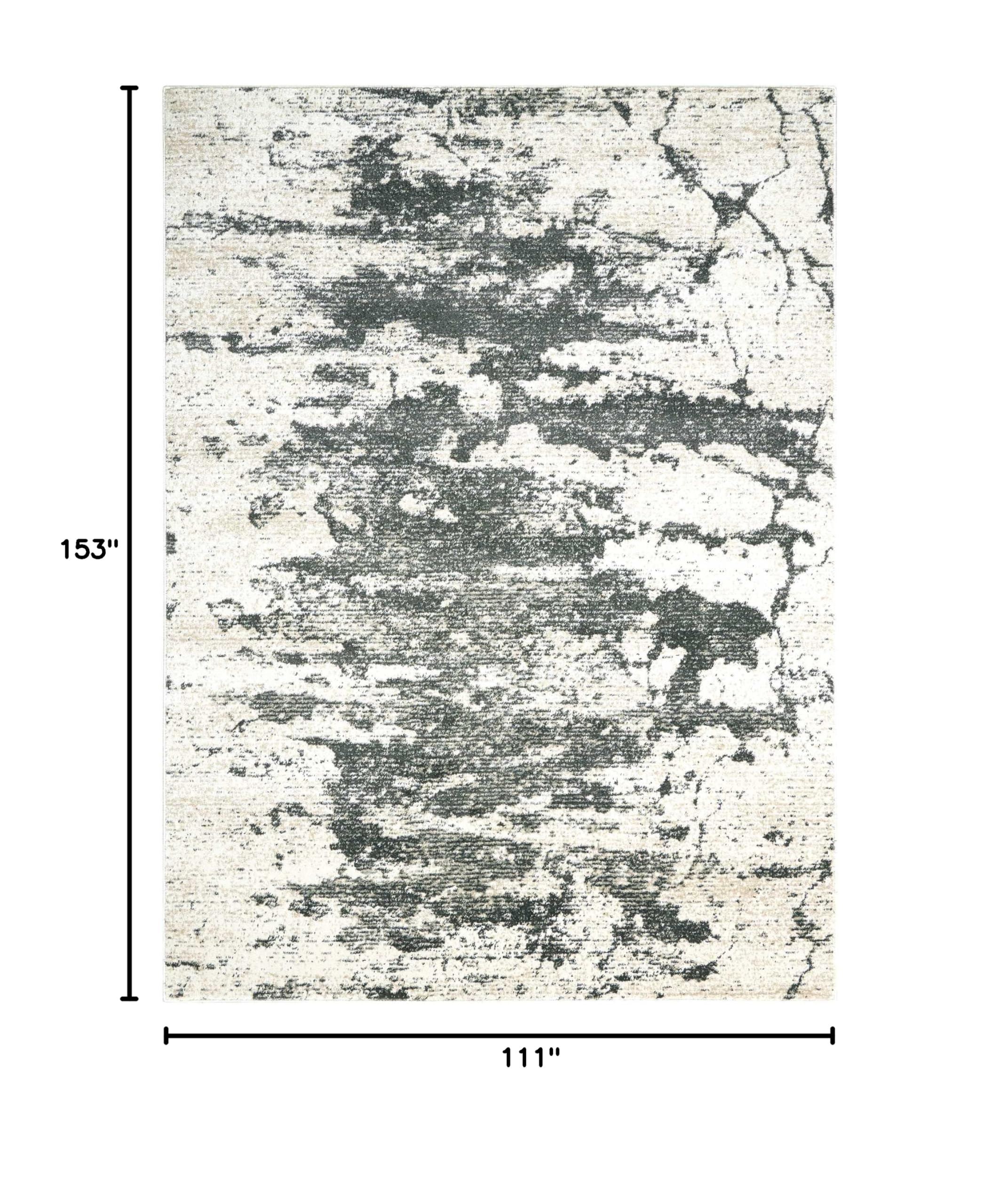 Nourison Maxell Modern Ivory/Grey 9'3