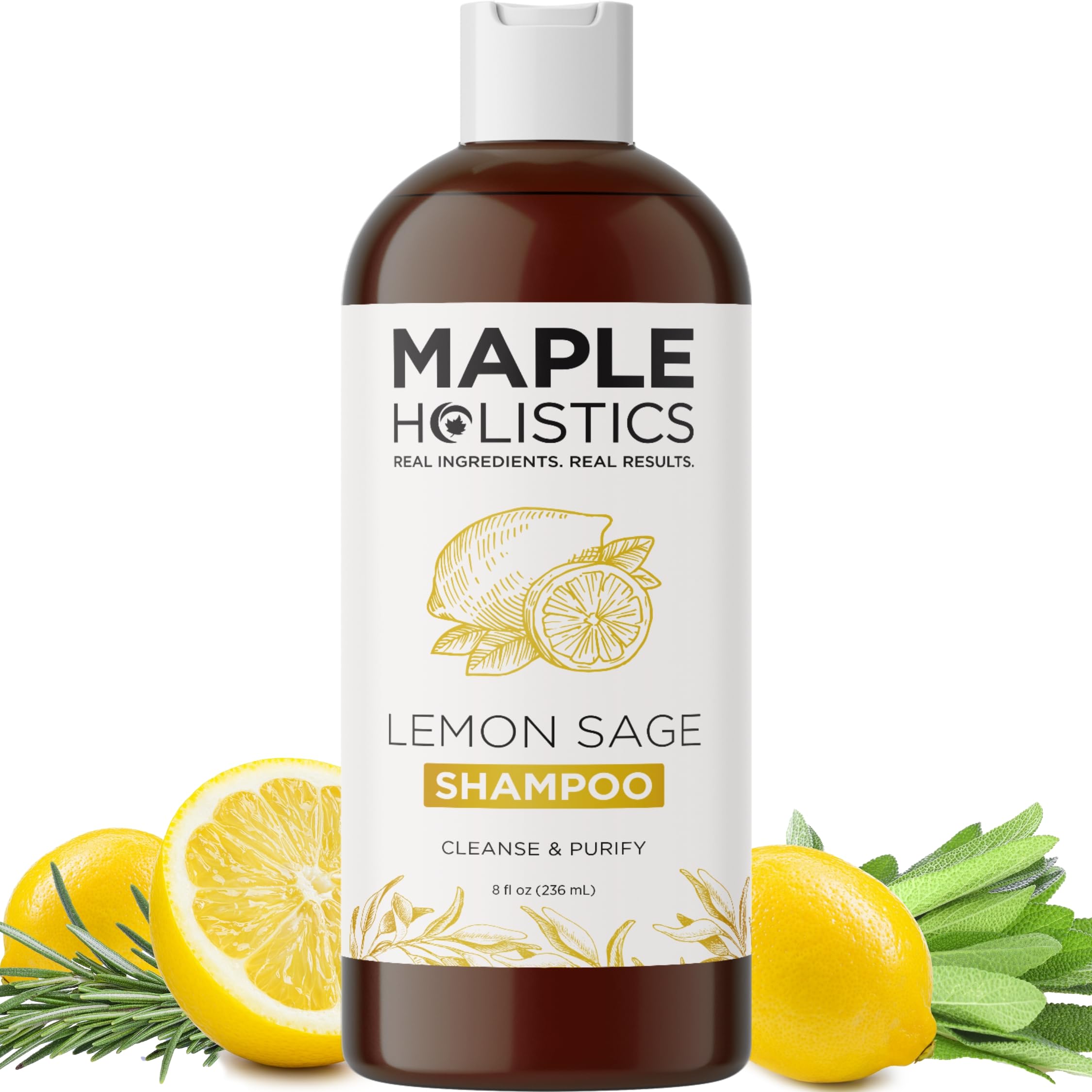 **Sulfate-Free Clarifying Shampoo for Oily Hair & Scalp - Lemon Sage & Rosemary Essential Oil Shampoo for Deep Cleansing & Greasy Hair Care - Best for Product Buildup Removal & Daily Use**    *(Perfect for refreshing oily scalps, removing residue, and promoting healthy hair – ideal for daily use or post-styling detox!)*
