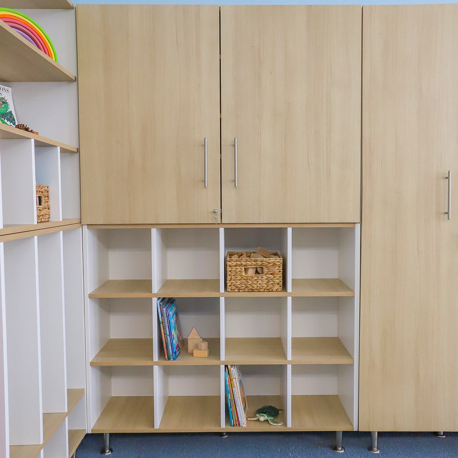Elevated™ 12 Cubby Backpack Storage Organizer WB1953 - Perfect for Classroom, Dorm Room & Kids' Toy Organization