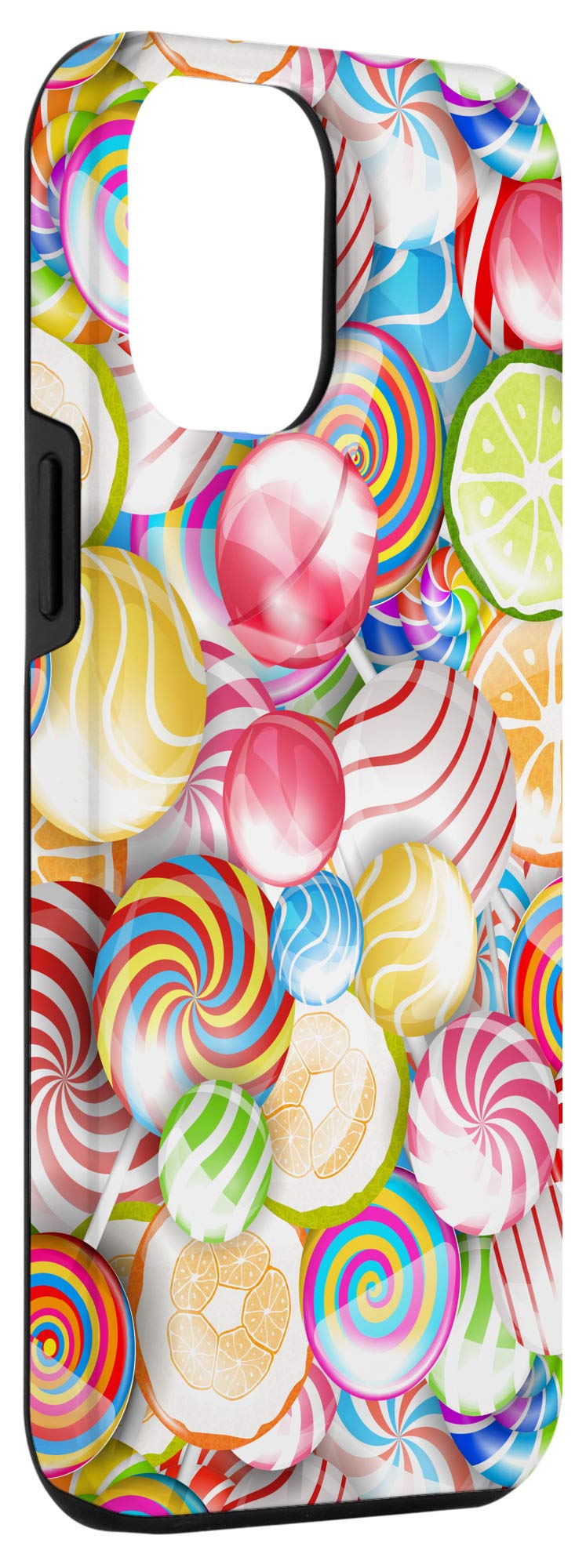iPhone 12 Pro Max Candy Color Phone Case - Sweet Lollipop & Gumdrop Design, Shockproof Protective Cover for Women & Girls - Perfect for School, Work, and Everyday Use