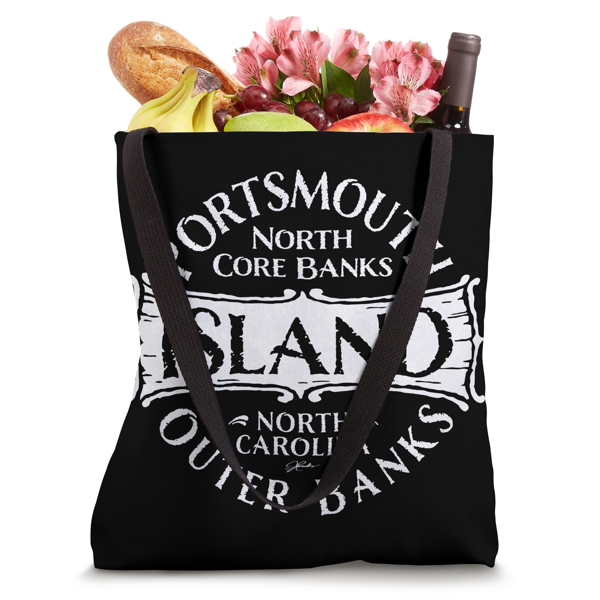 JCombs: Portsmouth Island, North Carolina Tote Bag - Durable Canvas Beach Bag for Travel, Shopping & Outdoor Adventures