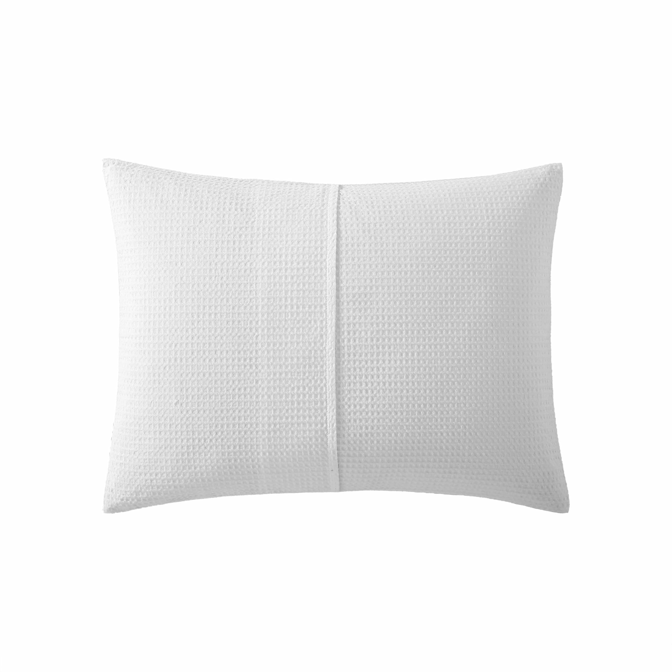 Vera Wang King Duvet Cover Set - Soft 100% Cotton Bedding Set with Matching Shams, Button Closure, Waffle Pique White - Luxury Bedroom Essentials for Master Suite, Hotel-Style Comfort, Wedding Registry Gift