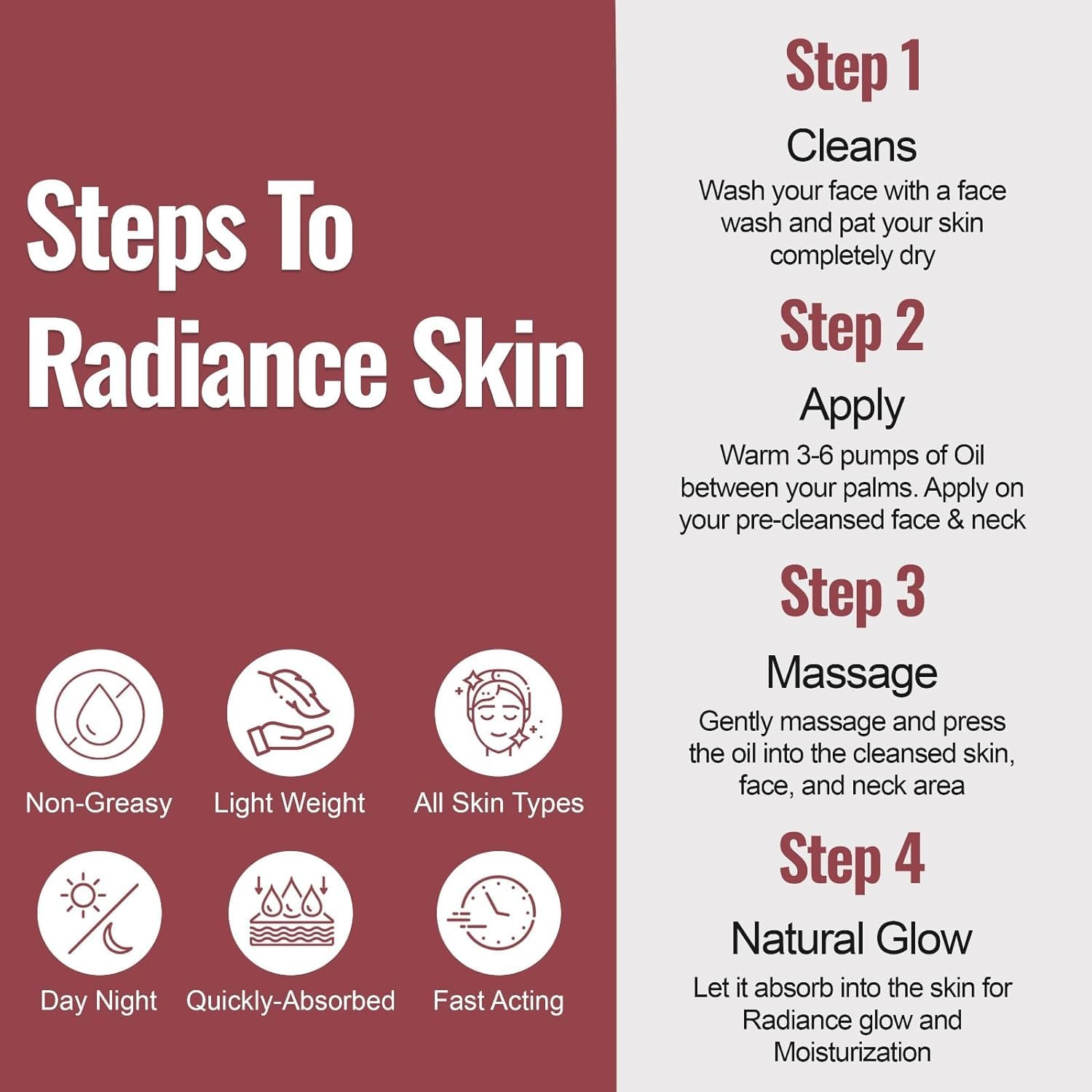 Ultra Radiance Glow Face Oil with Gotu Kola Stem Cells & Collagen - Deep Nourishing & Firming Facial Treatment with Kumkumadi Oil, Saffron, Turmeric & Lotus Extract - Perfect for Nighttime Skincare & Anti-Aging Routine