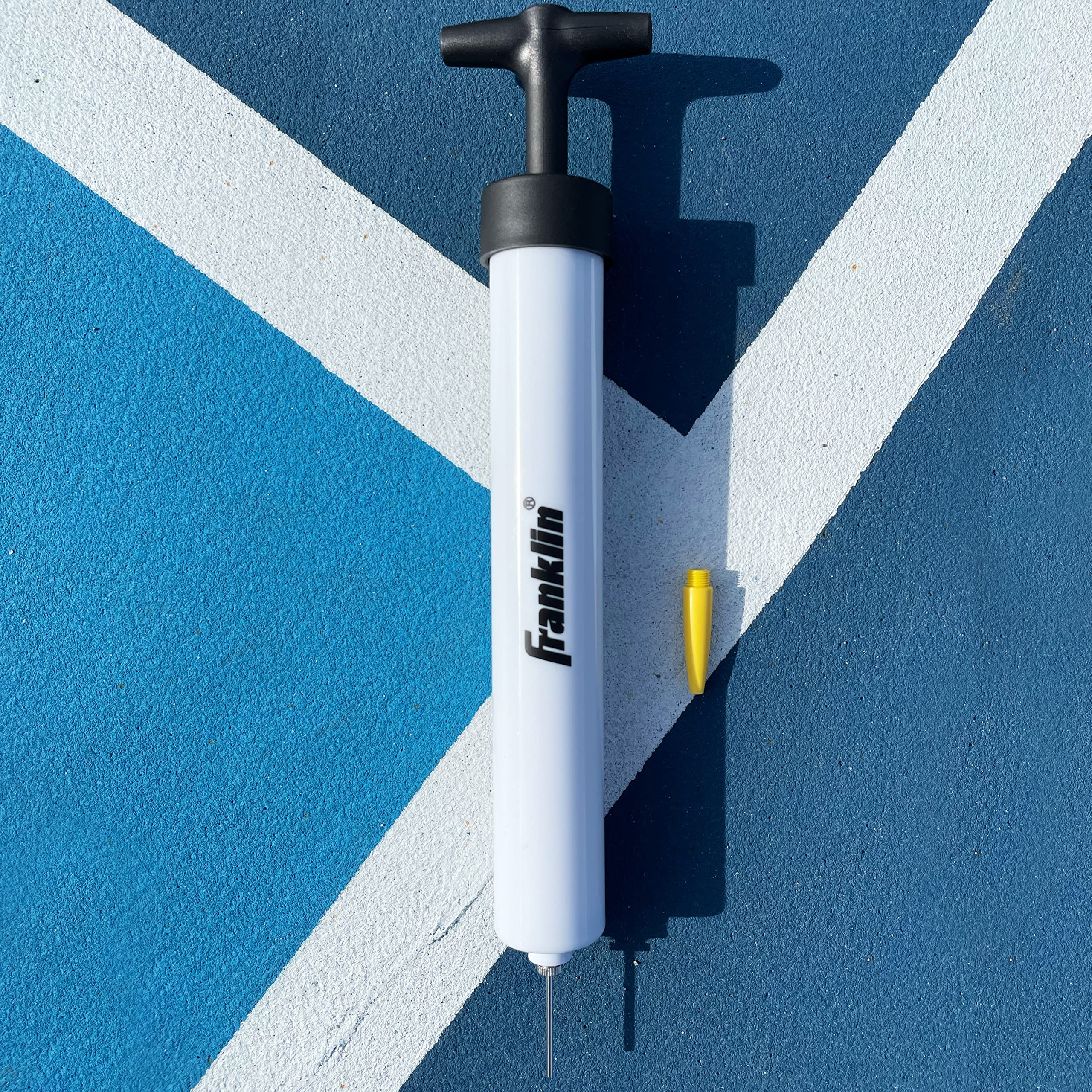 Franklin Sports Ball Pump - High Pressure Air Inflation Pump for Soccer, Basketball, Football - Includes Needle & 11.5