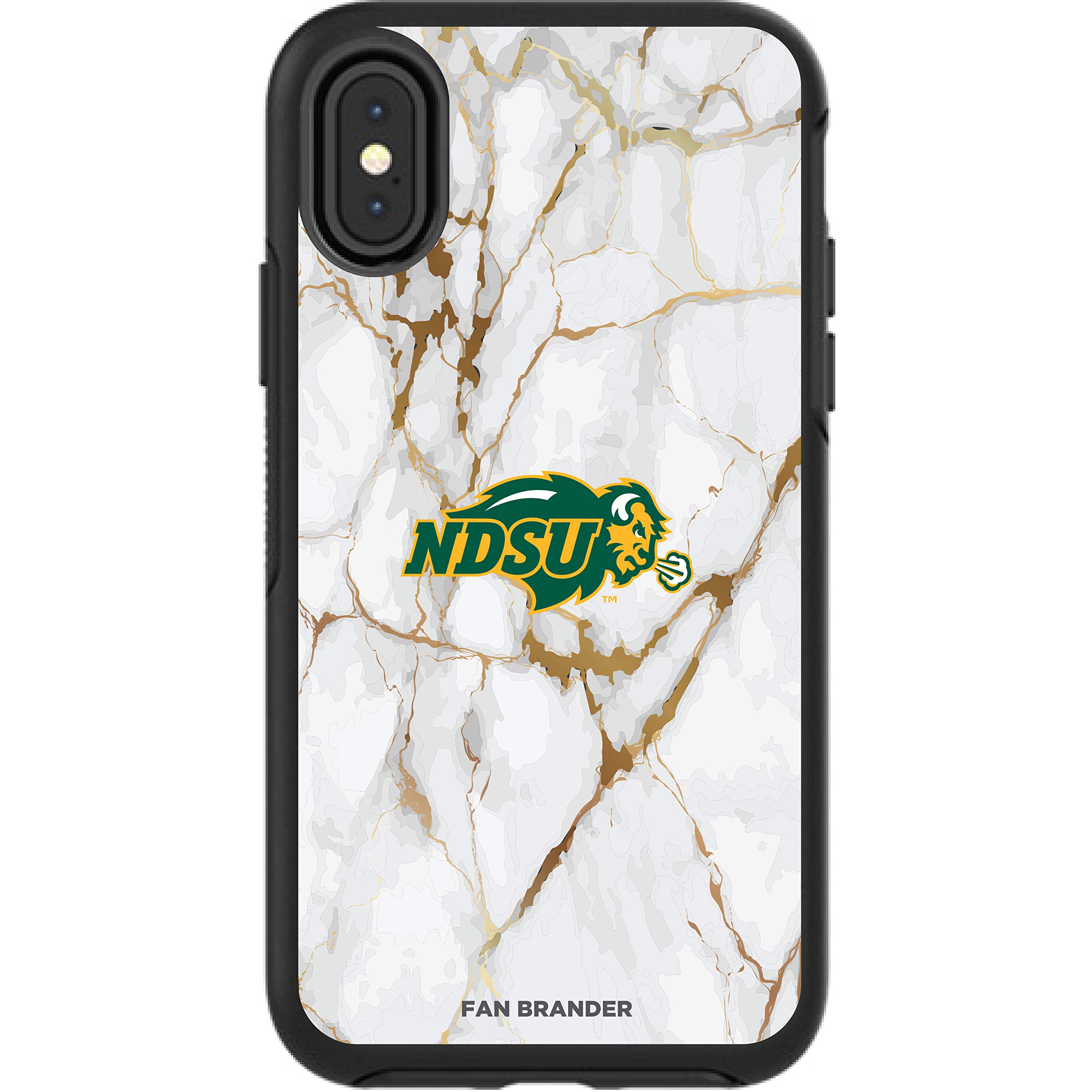 NCAA OtterBox Symmetry iPhone Case - White Marble Design for Apple iPhone | Durable Protection for Daily Use