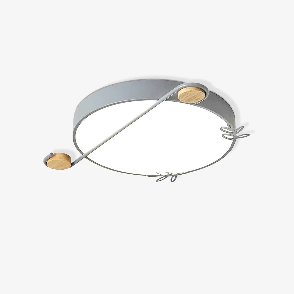 Stylish Musical Note Round Ceiling Light Fixture - Perfect for Bedroom, Living Room & Nursery Decor