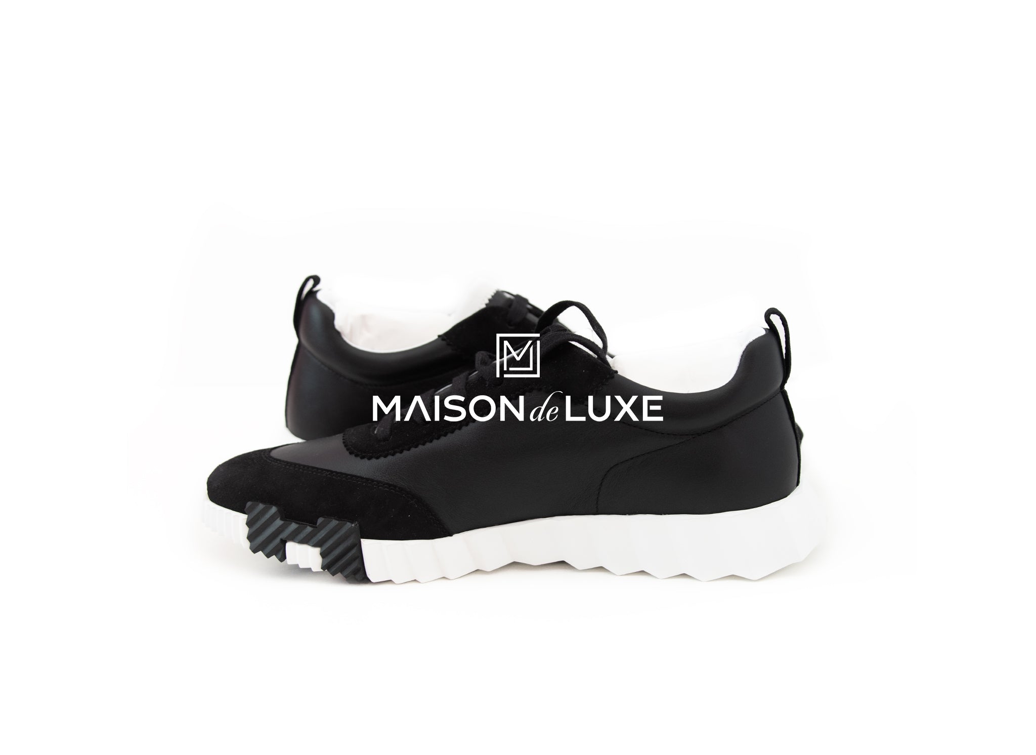 Hermes Men's Black Bouncing 43 Sneakers - Luxury Casual Shoes for Men | Perfect for Office, Travel & Everyday Wear