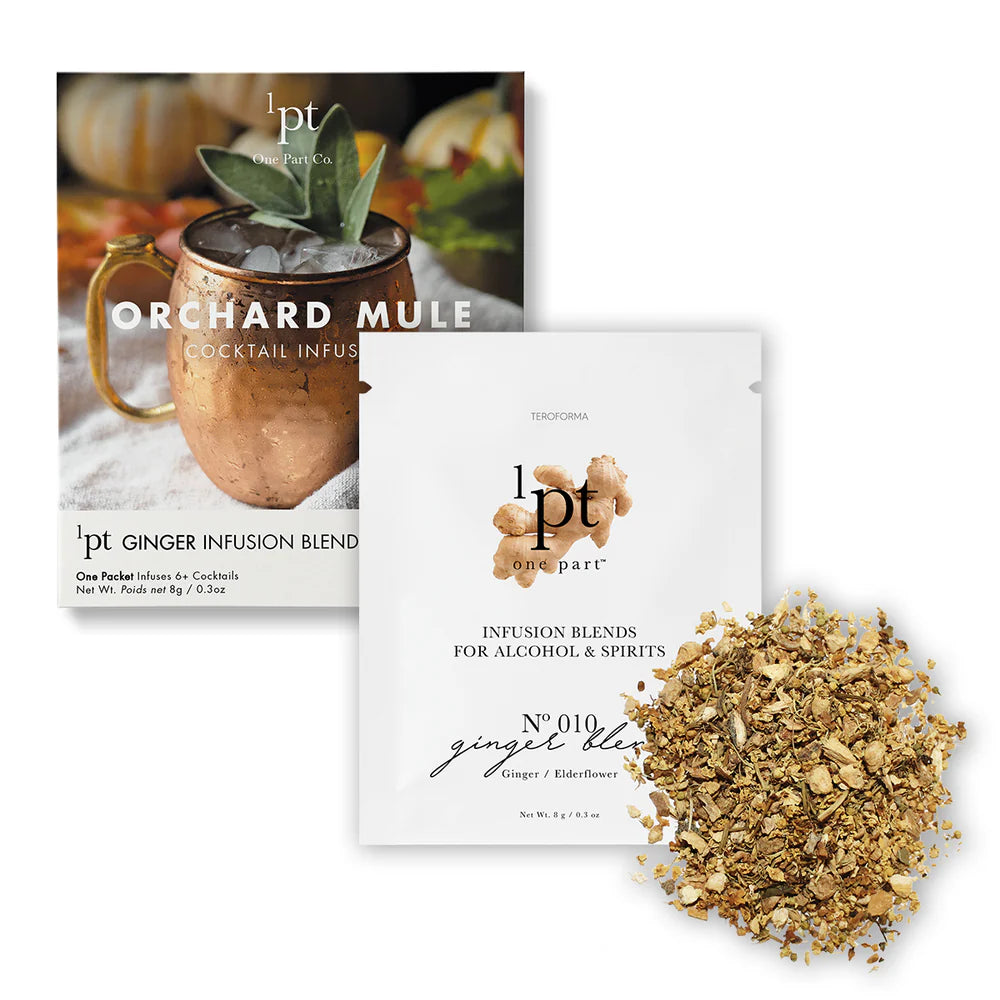Premium 1 PT Cocktail Infusions - Orchard Mule Flavor | Artisanal Mix for Moscow Mule & Craft Cocktails | Perfect for Home Bars, Parties & Gourmet Gifting