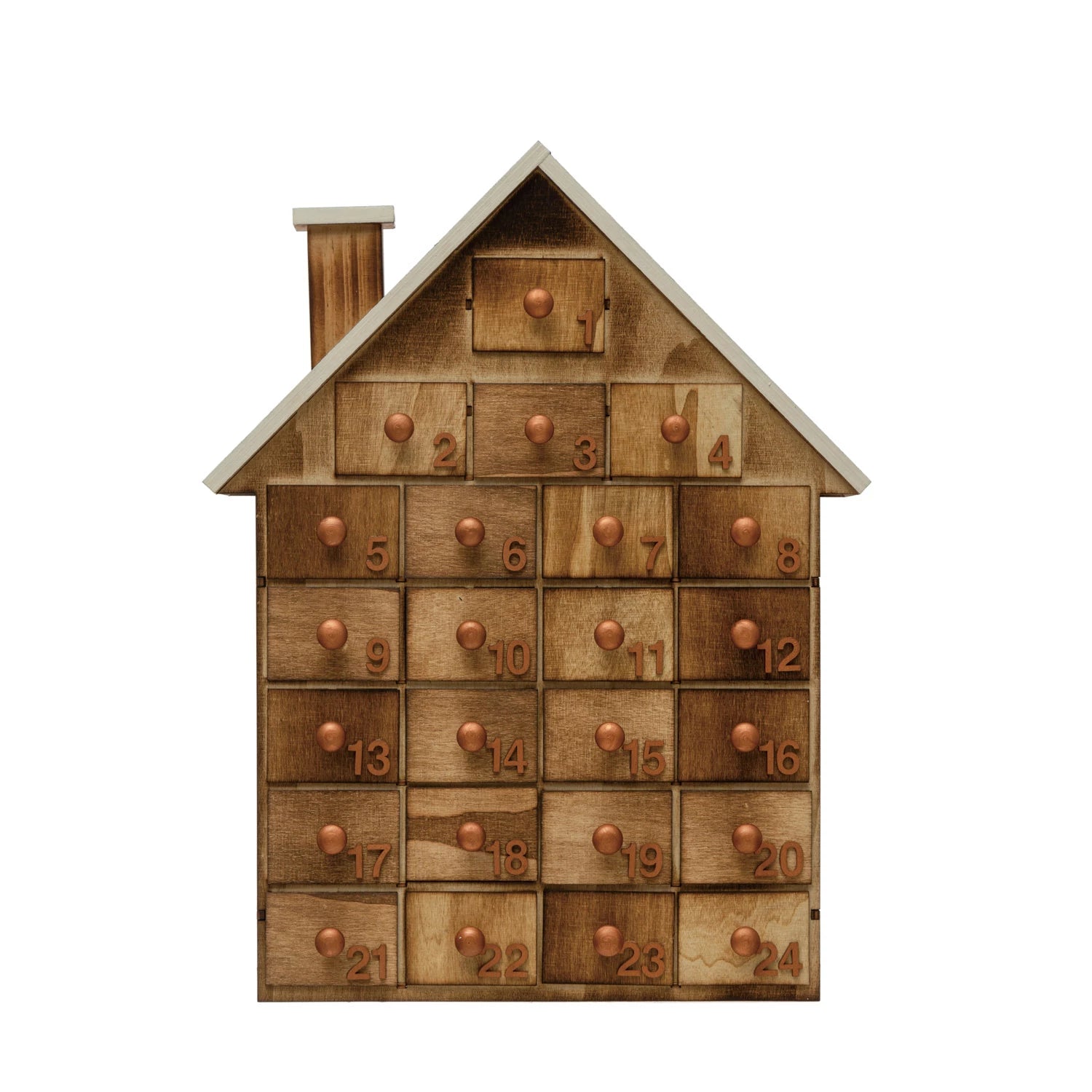 Creative Co Op Advent Calendar - 24 Days Countdown to Christmas with Fun Surprises | Perfect for Kids, Families & Holiday Decor