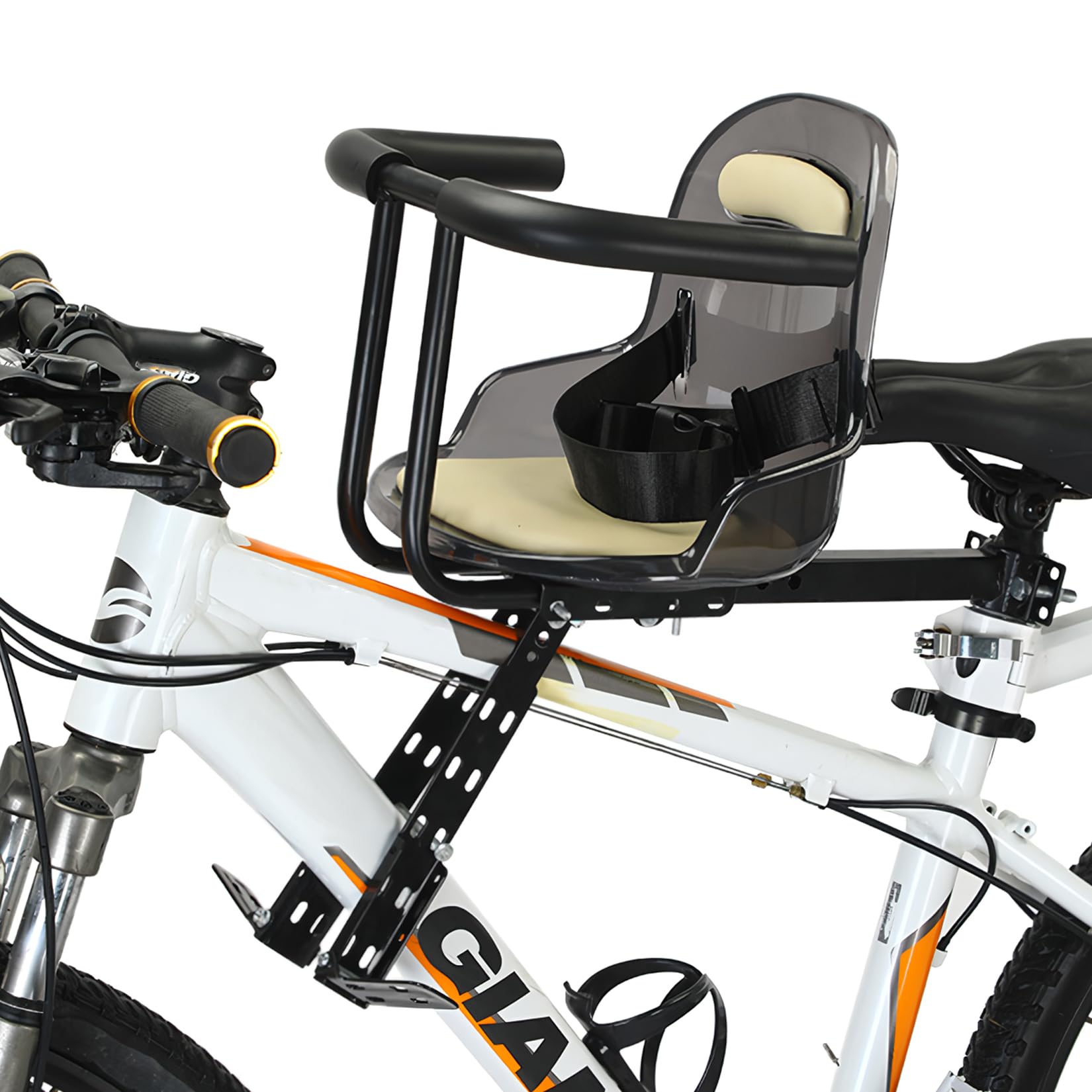 **Wkantlaes Front Mounted Toddler Bike Seat for Adults - Adjustable & Safe Child Bike Carrier for Kids Ages 1-7 - Compatible with Mountain Bikes & City Bikes - Perfect for Family Rides & Outdoor Adventures**