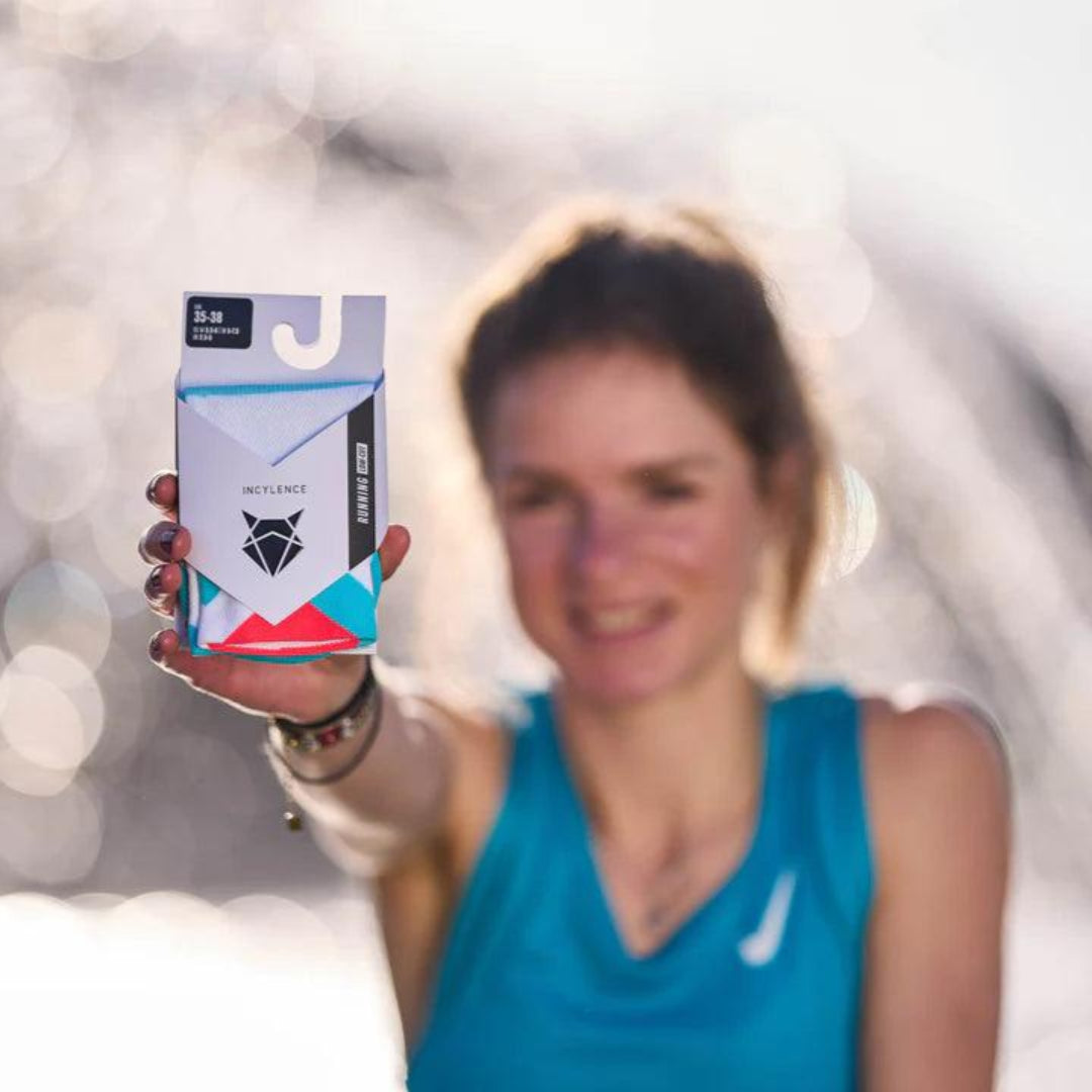 Incylence Running Peaks Short Socks - Breathable Cushioned Athletic Socks for Men & Women - Perfect for Running, Hiking & Workouts