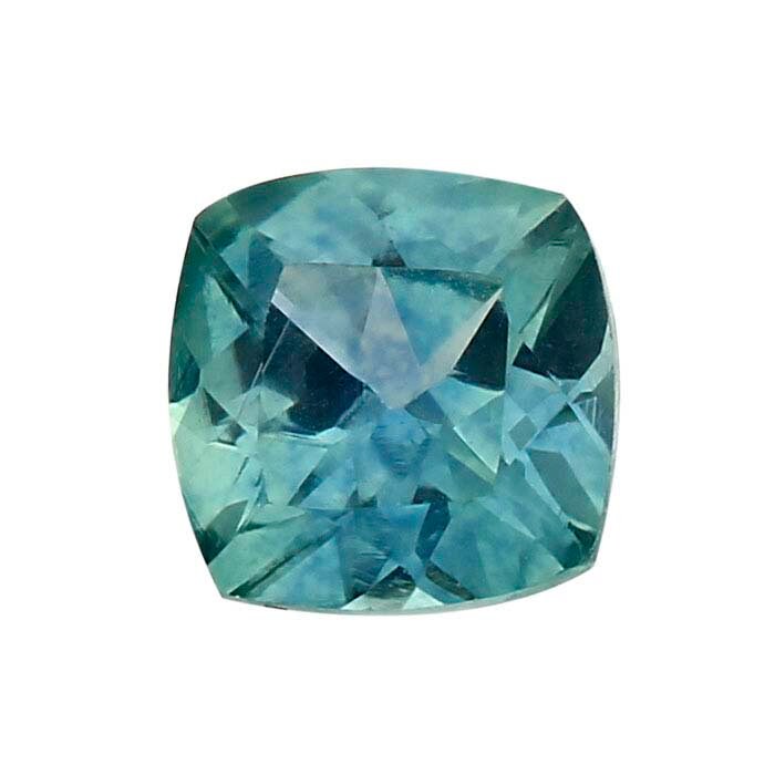 Natural Montana Teal Blue Sapphire Loose Stone - 3.4mm Cushion Cut, VS Clarity, September Birthstone - Mined & Cut in USA | Perfect for Engagement Rings, Birthstone Jewelry & Custom Designs