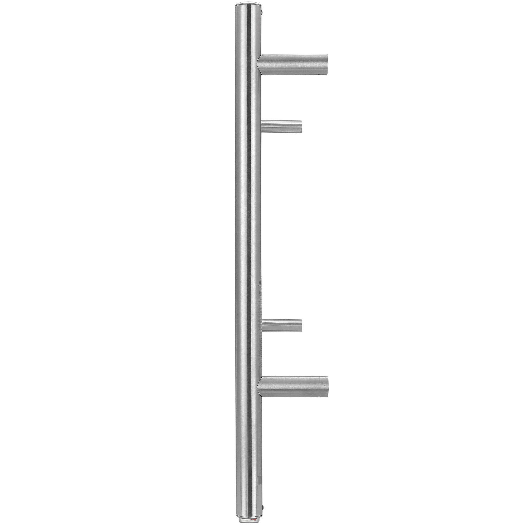 Amplify Dual 12 Bar Hardwired & Plug-In Towel Warmer - Brushed Stainless Steel - Perfect for Bathrooms, Spas & Luxury Hotels