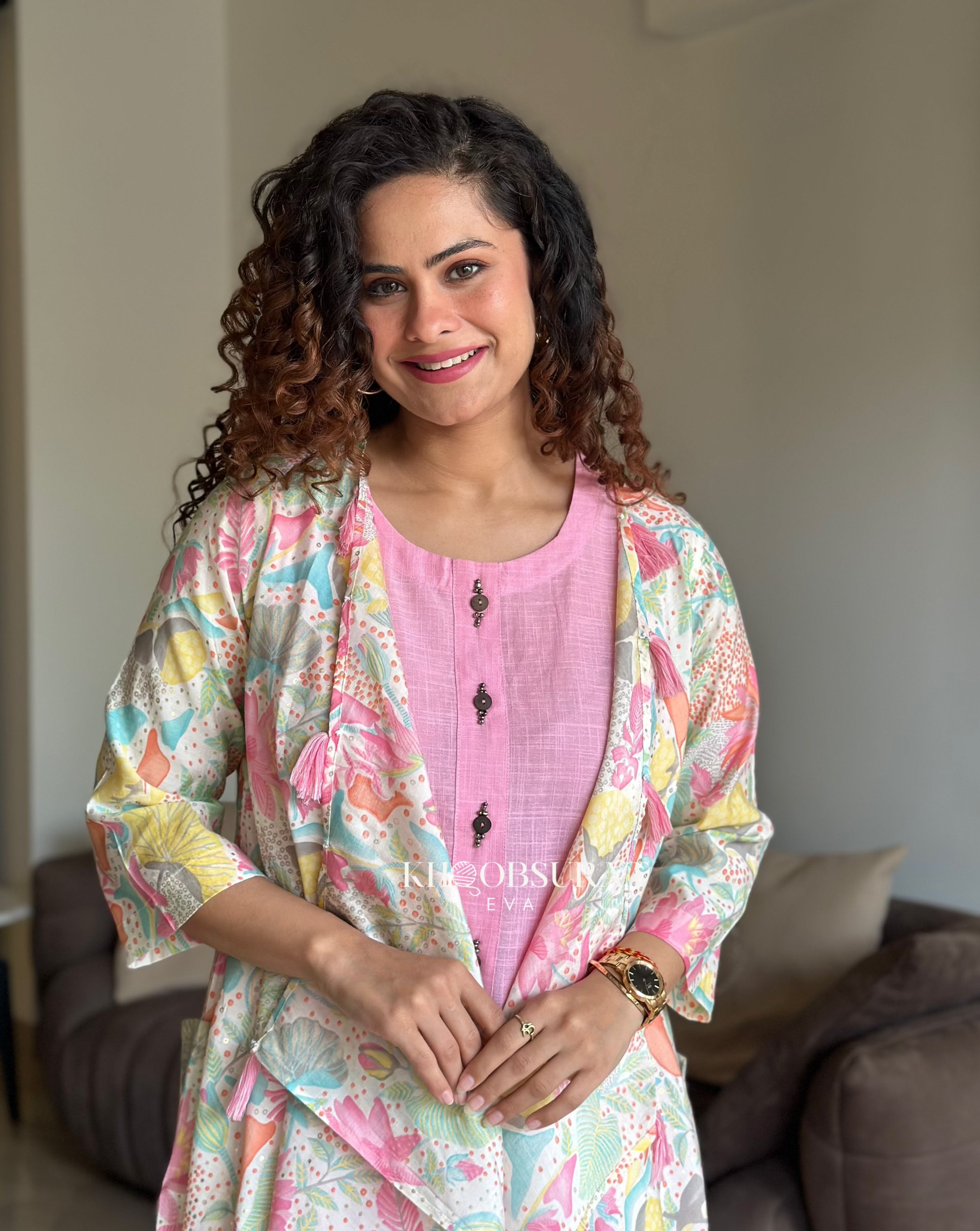 Shein Women's Printed Pink Jacket Dress - Casual Spring Outfit for Streetwear & Date Night