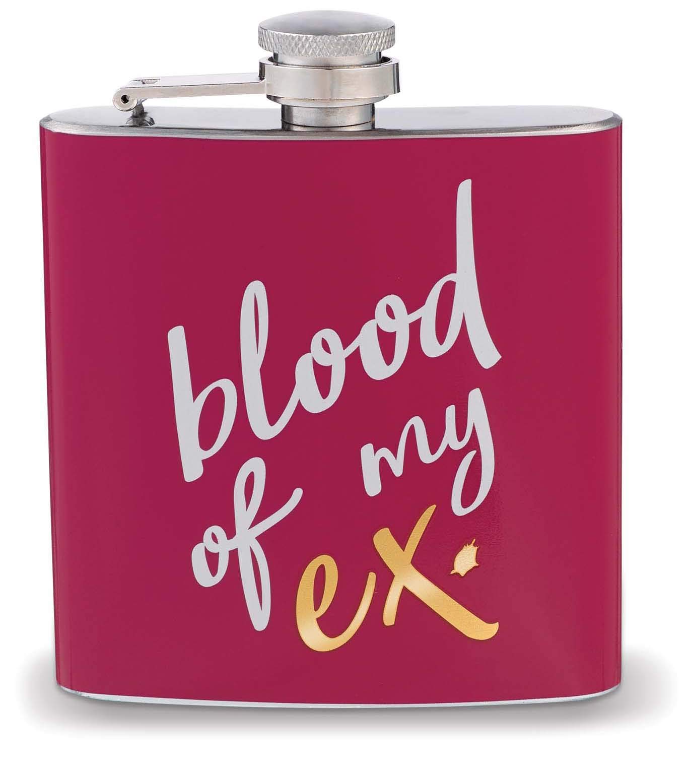 Blood of My Ex 6oz Stainless Steel Flask - Perfect for Parties & Gifts