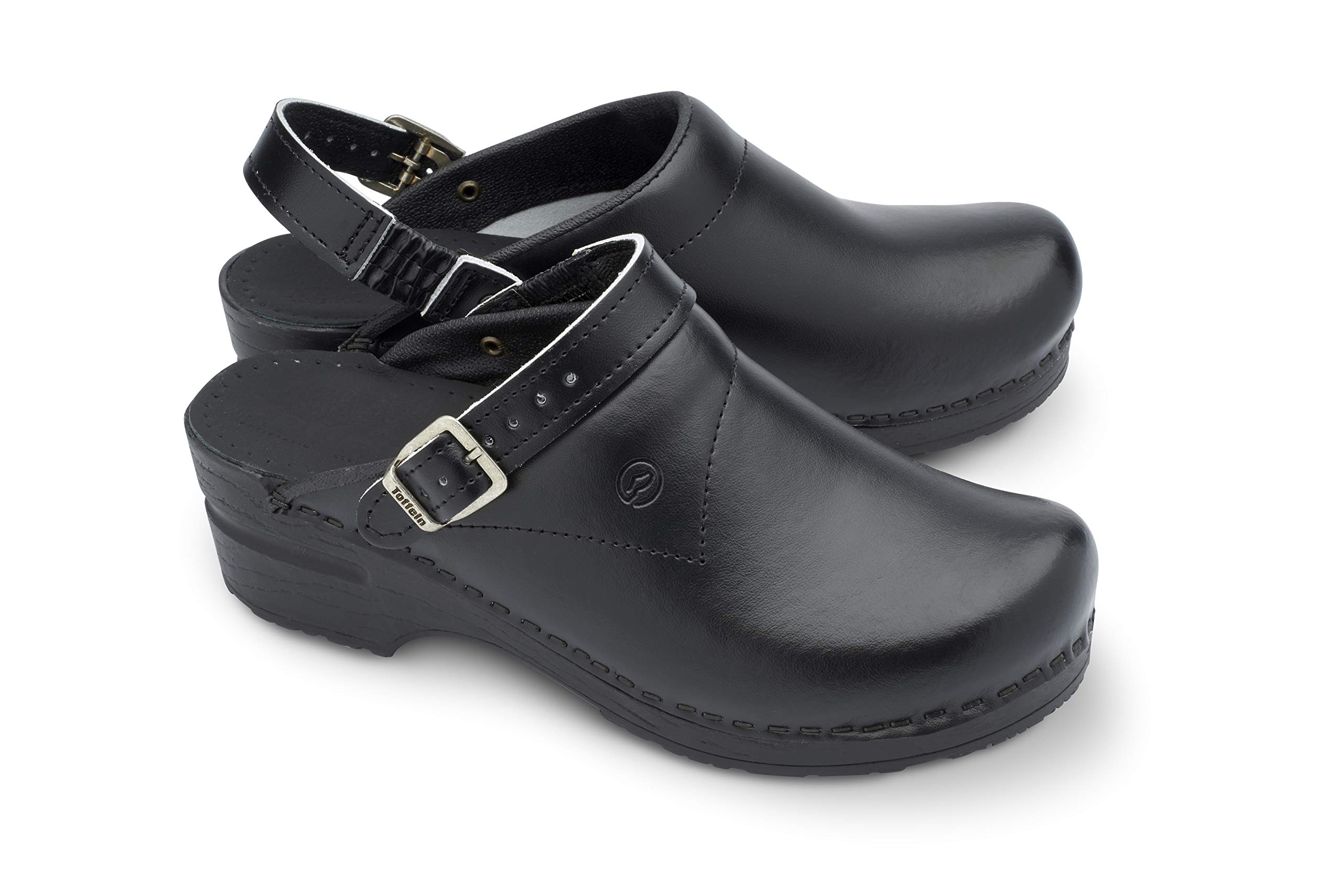 Toffeln Flexi Klog 0723 - Black Comfortable Slip-On Clogs for Men & Women - Perfect for Home, Garden, and Indoor/Outdoor Use