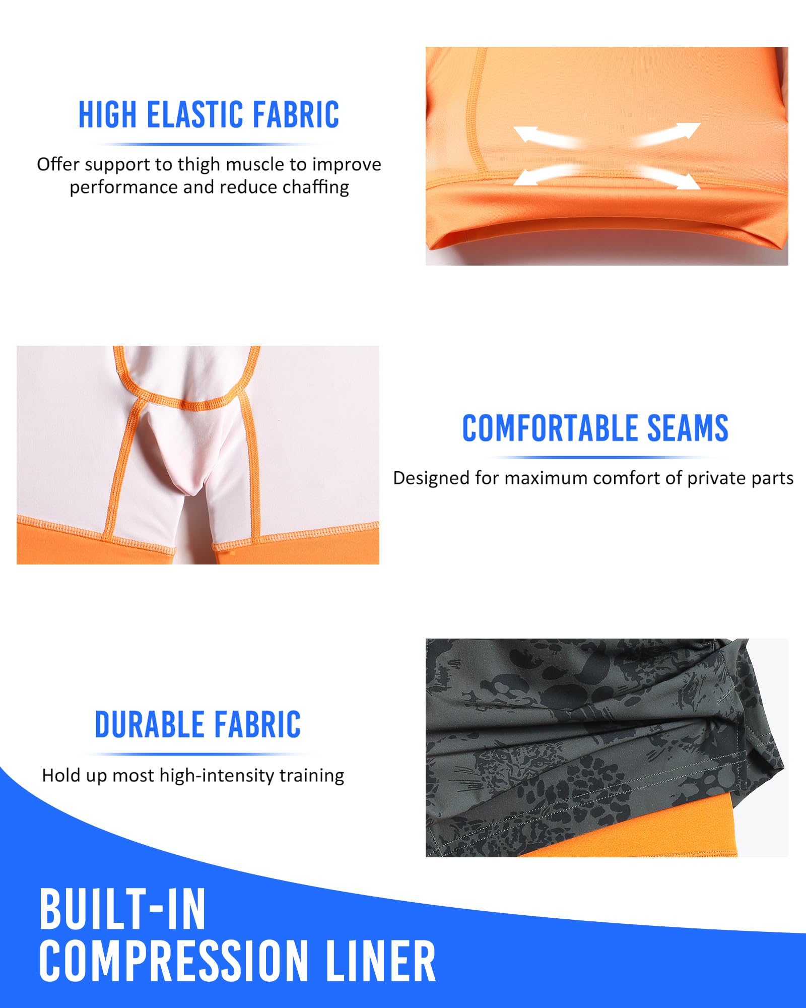 Maamgic Men's 5-Inch Quick Dry Gym Running Shorts - 2-in-1 Athletic Workout Shorts with Liner | Perfect for Jogging, Training & Outdoor Activities