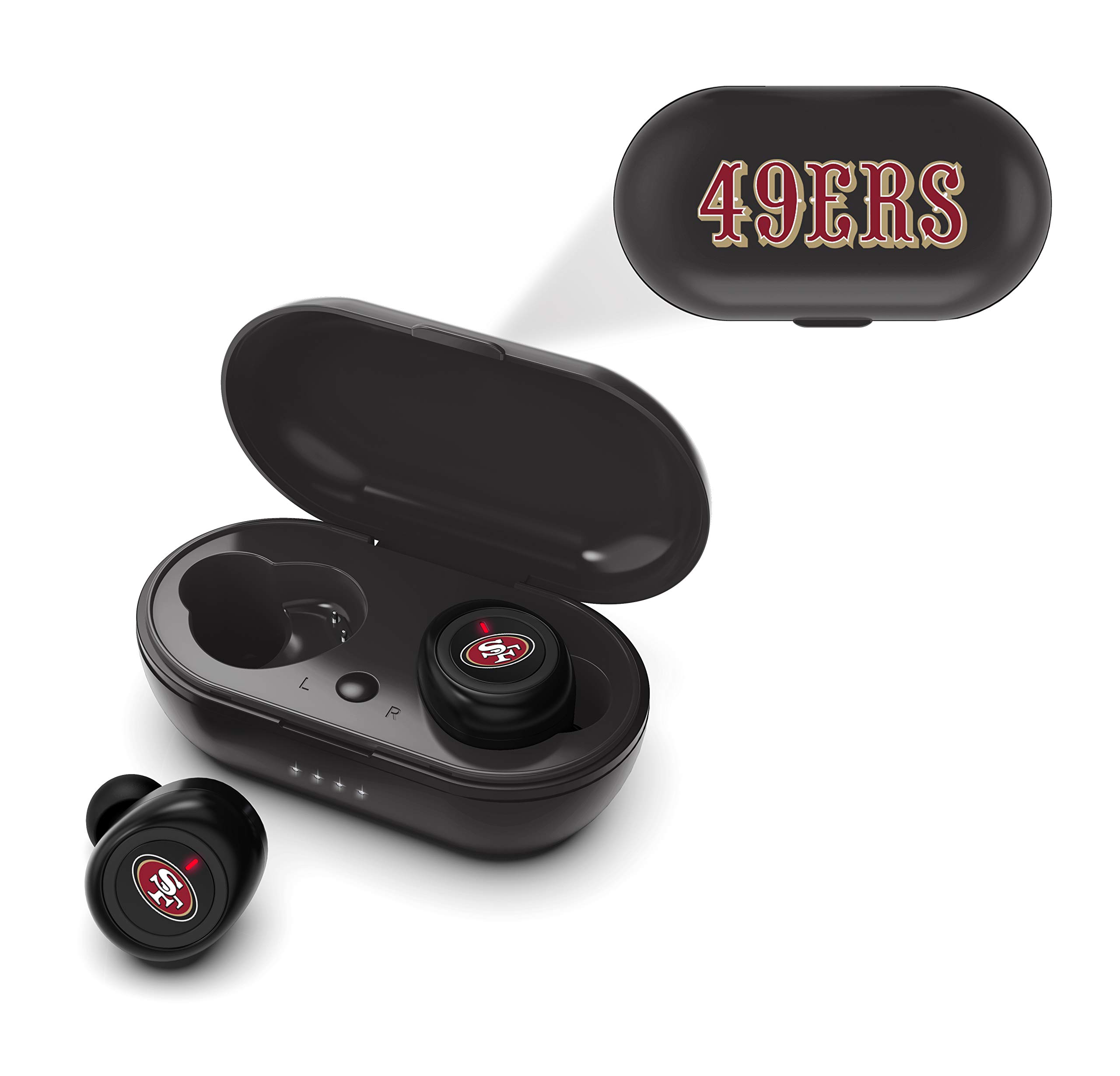 SOAR NFL True Wireless Earbuds - Bluetooth 5.0 Headphones with Noise Cancelling, 30H Playtime, IPX7 Waterproof - Perfect for Sports, Workouts & Gaming