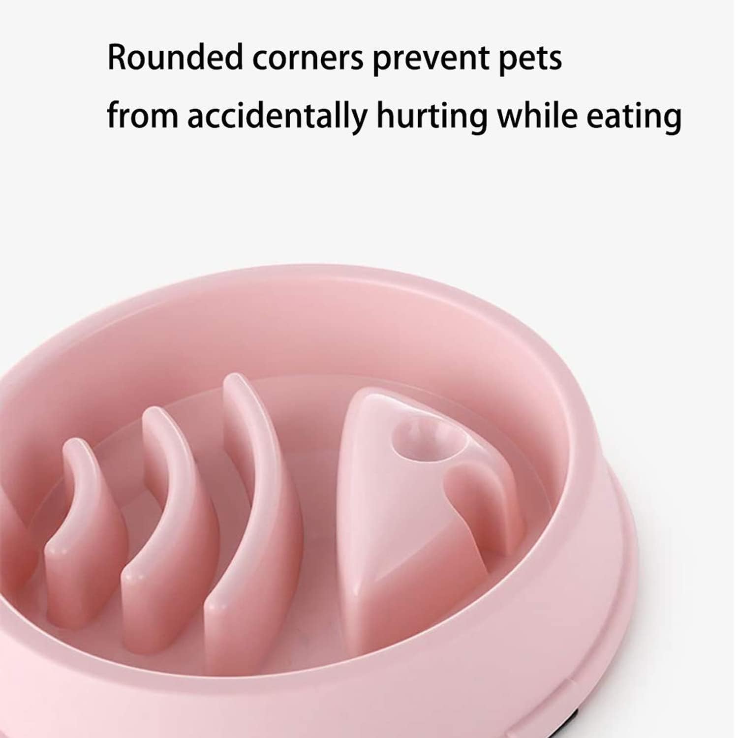 PAWISE Slow Feeder Dog Bowl - Non-Slip Interactive Puzzle Food Bowl for Small & Medium Dogs - Fish Design Prevents Choking & Overeating - Includes Spoon - Blue | Perfect for Fast Eaters, Mealtime Enrichment & Portion Control Training