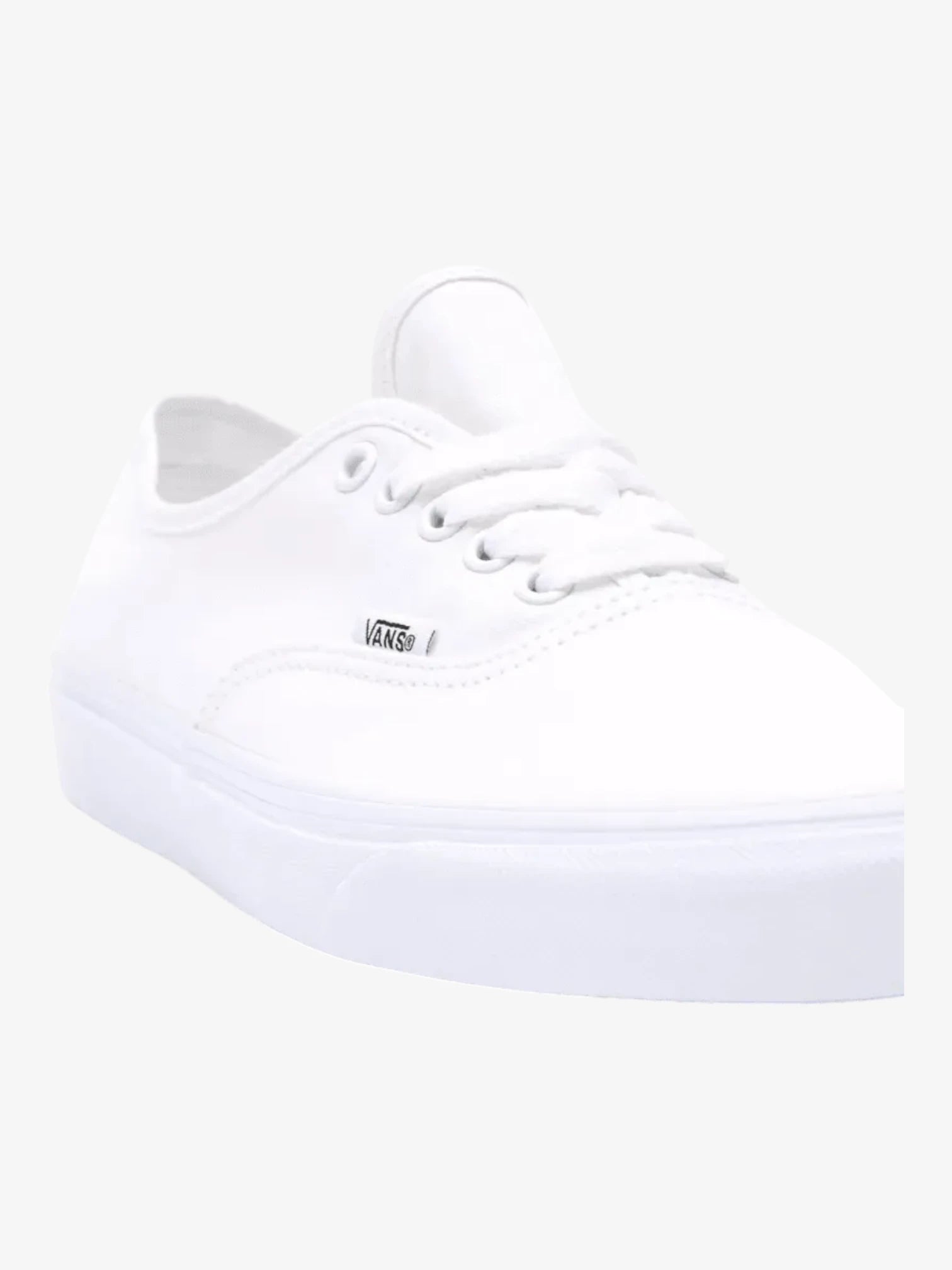 Vans Authentic White Sneakers for Men & Women - Classic Skate Shoes for Casual Wear, Street Style & Everyday Comfort