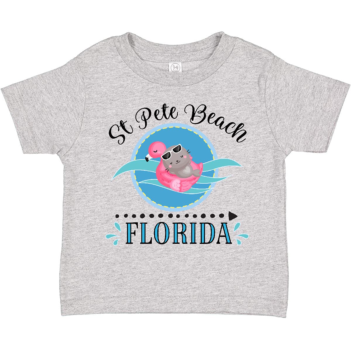 Inktastic St Pete Beach Florida Vacation Gift Toddler T-Shirt - Soft Cotton Kids Tee for Beach Trips, Family Holidays & Florida Souvenirs