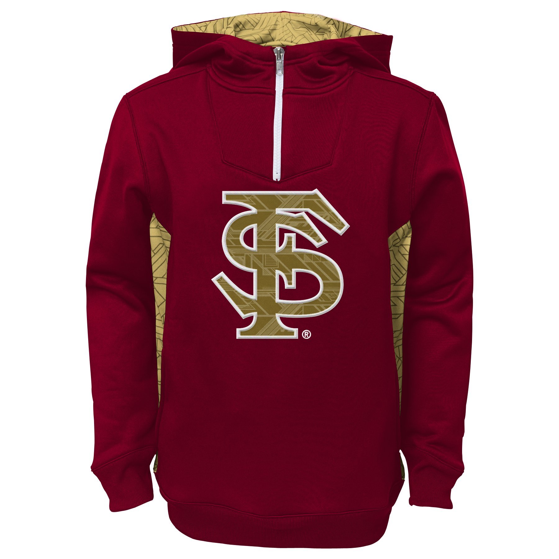 NCAA Youth Boys' Power Logo Performance Hoodie - Sizes 8-20, Authentic College Apparel for School Spirit & Game Day Outfits