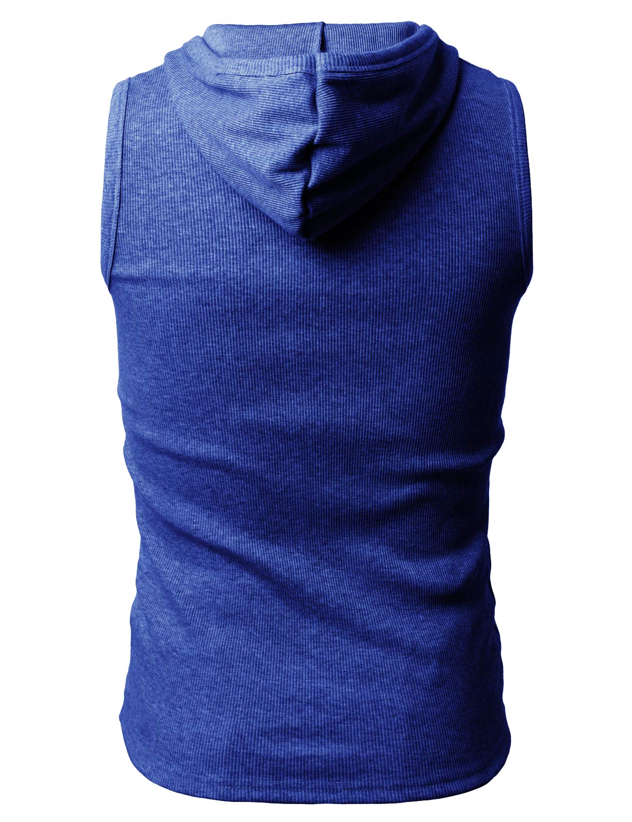 H2H Men's Slim Fit Hoodie Tank Top - Breathable Sleeveless Gym Shirt for Workout & Casual Wear - Perfect for Running, Training & Street Style