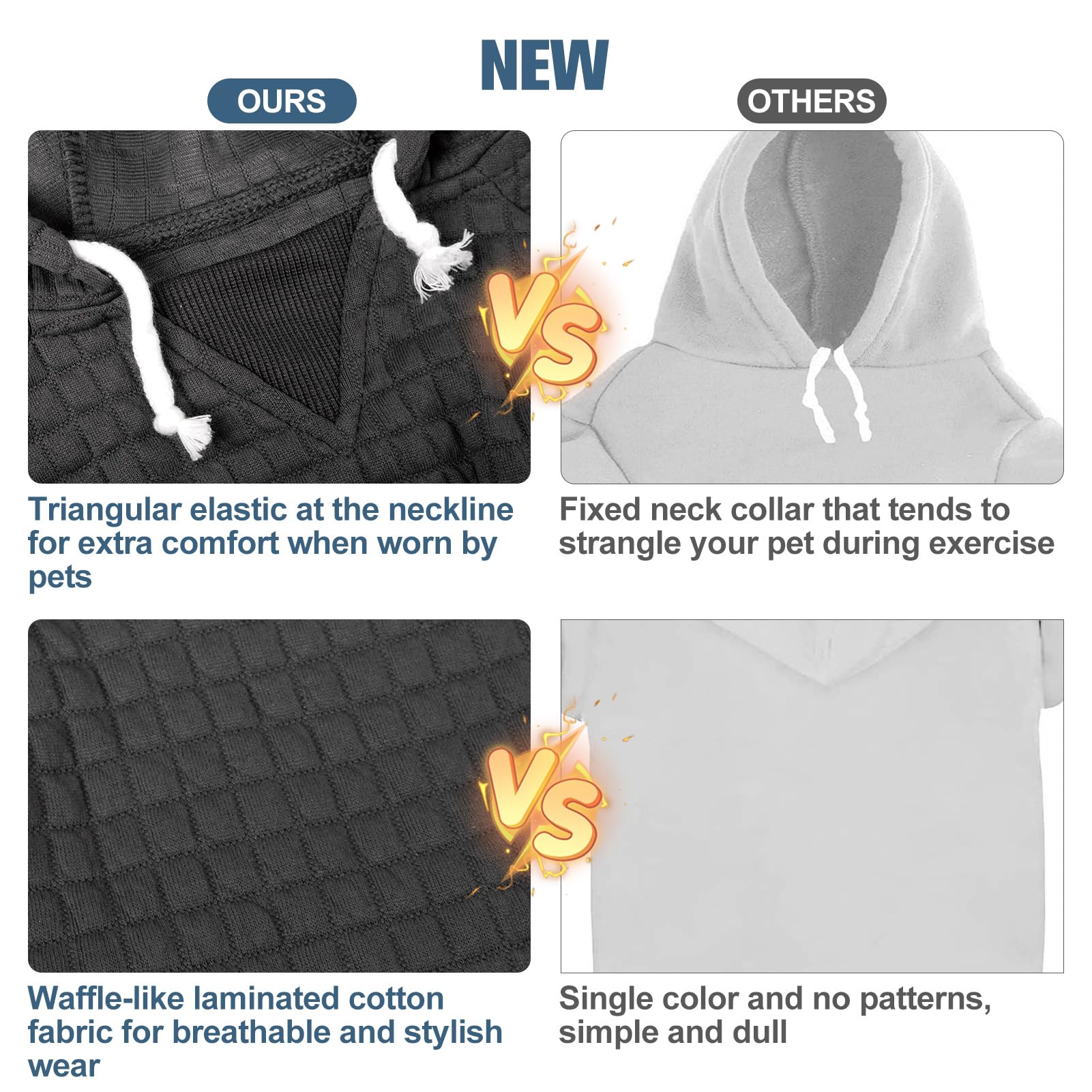 BEAUTYZOO Warm Dog Hoodie for Small, Medium & Large Dogs - Cozy Winter & Fall Dog Sweater with Pocket for Puppies, Bulldogs, Pitbulls & Cats - Perfect for Outdoor Walks & Indoor Comfort