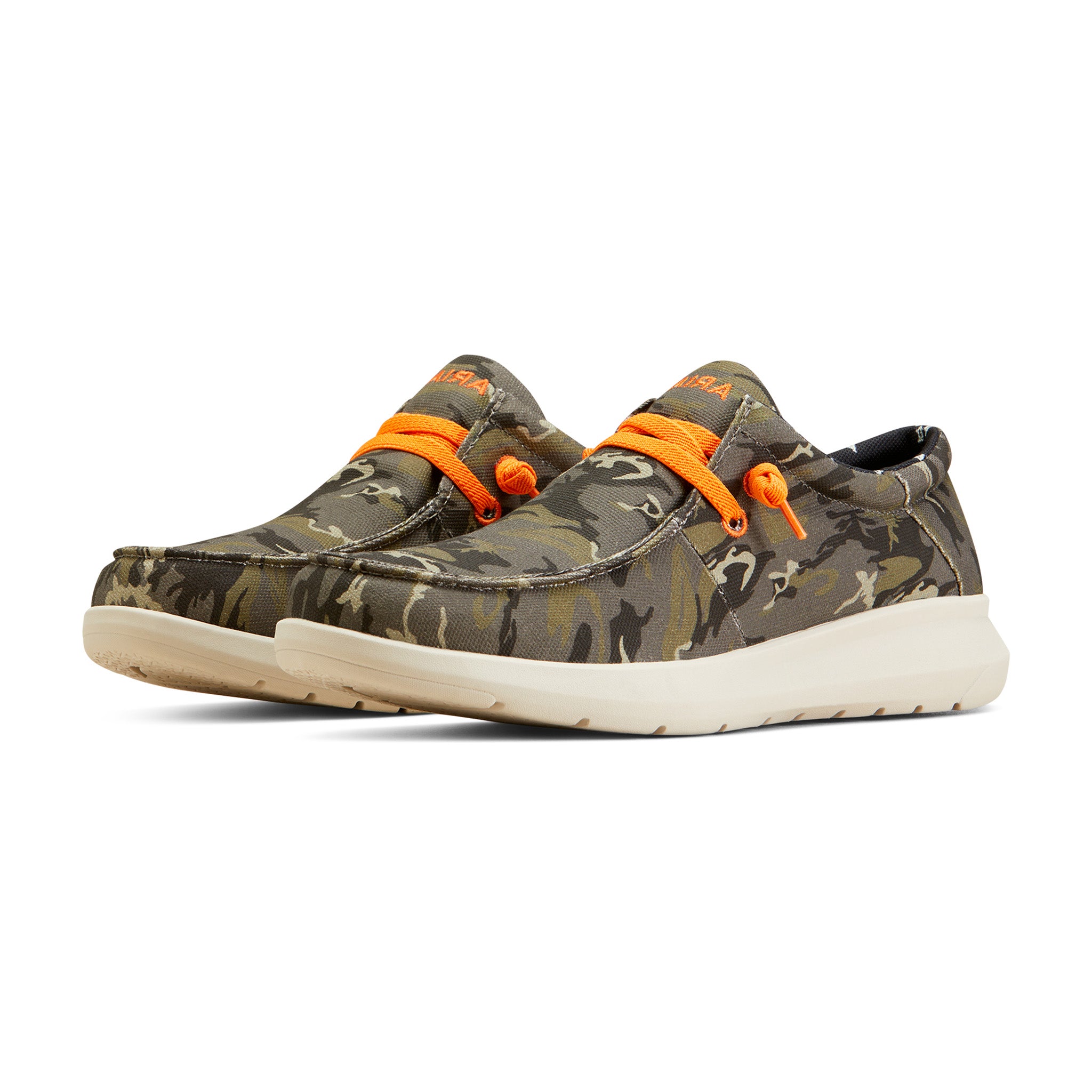 Ariat Men's Dark Camo Slip-On Hilo Work Shoes - Comfortable & Durable for Outdoor Work, Hiking, and Casual Wear