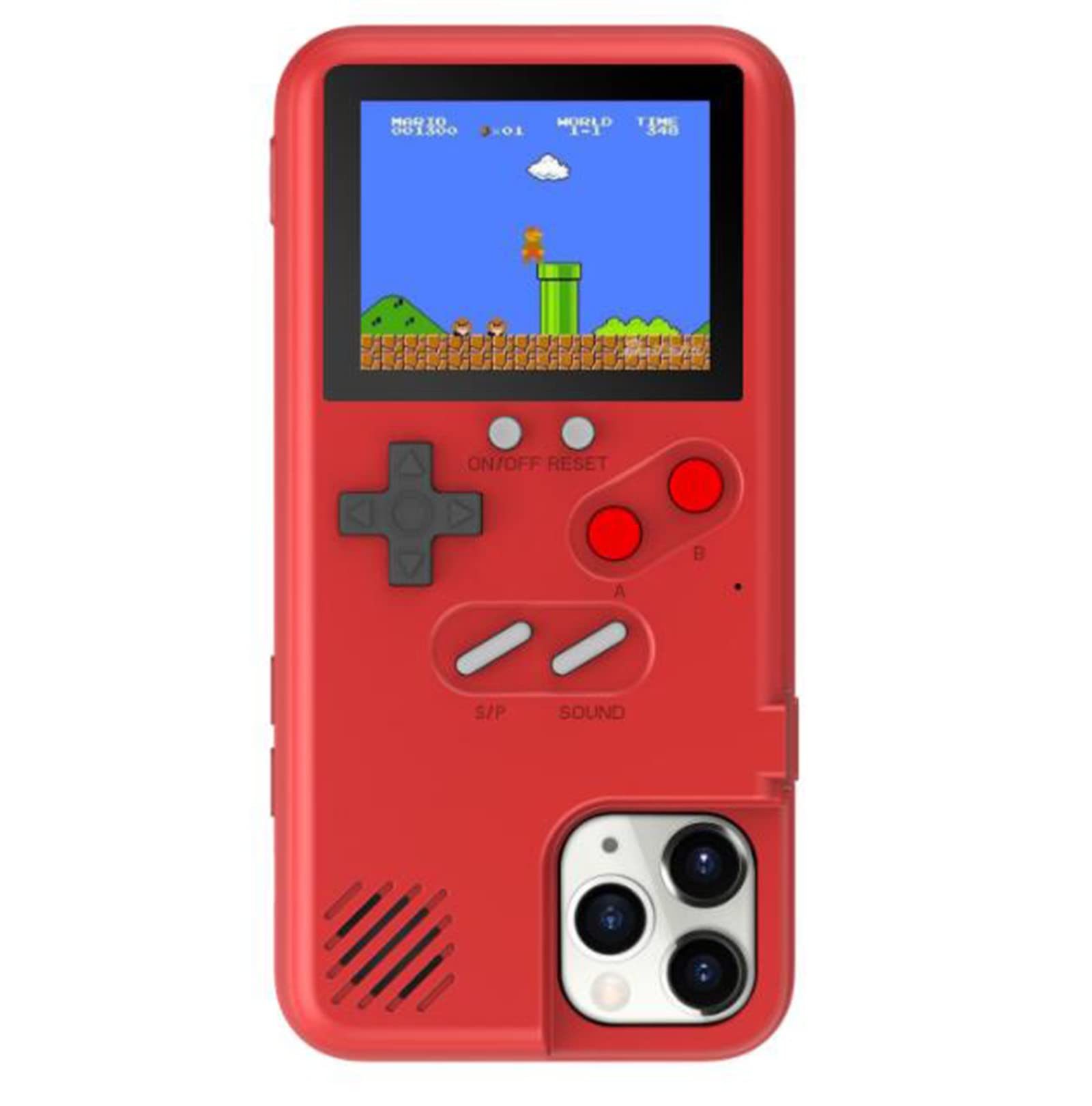 Retro Gameboy Case for iPhone 13/13 Pro/13 Pro Max - Shockproof 3D Playable Cover with 36 Classic Games & Color Screen | Portable Handheld Video Game Console | Perfect for Commuting, Travel & Nostalgic Gaming