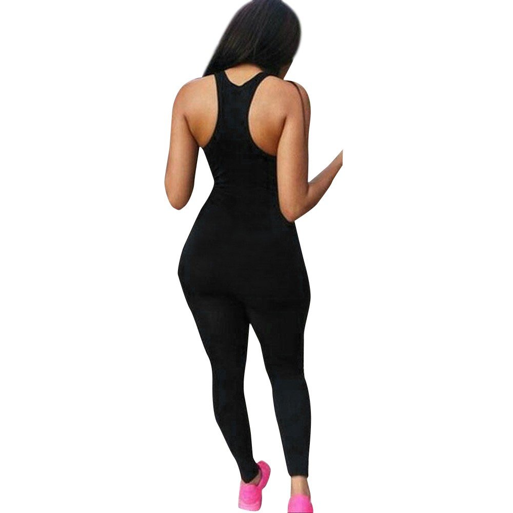 LISTHA Women's Sleeveless Yoga Bodysuit - High Waisted Workout Leggings & Bodycon Romper Jumpsuit for Gym, Pilates, Running & Lounge Wear