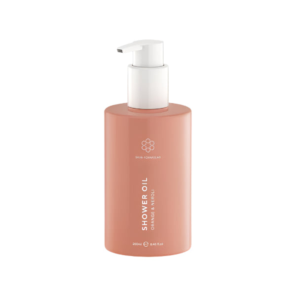 Skin Formulas Orange & Neroli Shower Oil - Hydrating & Nourishing Body Wash for Dry Skin - Perfect for Morning Refreshment & Spa-Like Relaxation