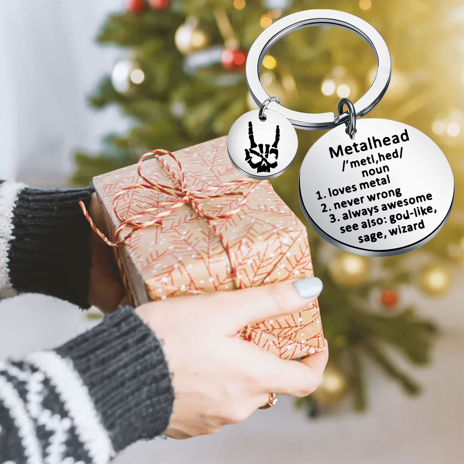 TIIMG Metalhead Keychain - Heavy Metal Band Fan Gift - Perfect for Concerts, Gifts & Everyday Carry