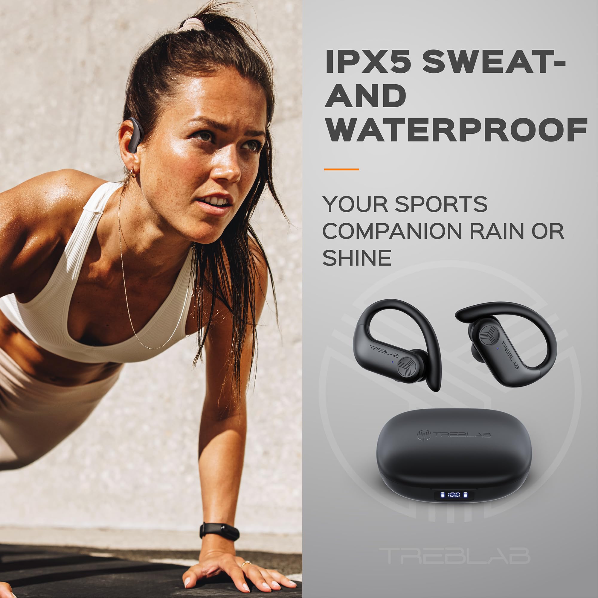TREBLAB Z2 Wireless Bluetooth Over-Ear Headphones with Active Noise Cancelling, 35H Battery Life - Premium Sound for Travel, Work & Gym | X3 Pro True Wireless Earbuds with Bluetooth 5.3, 145H Playtime - Ideal for Running, Sports & Daily Commute