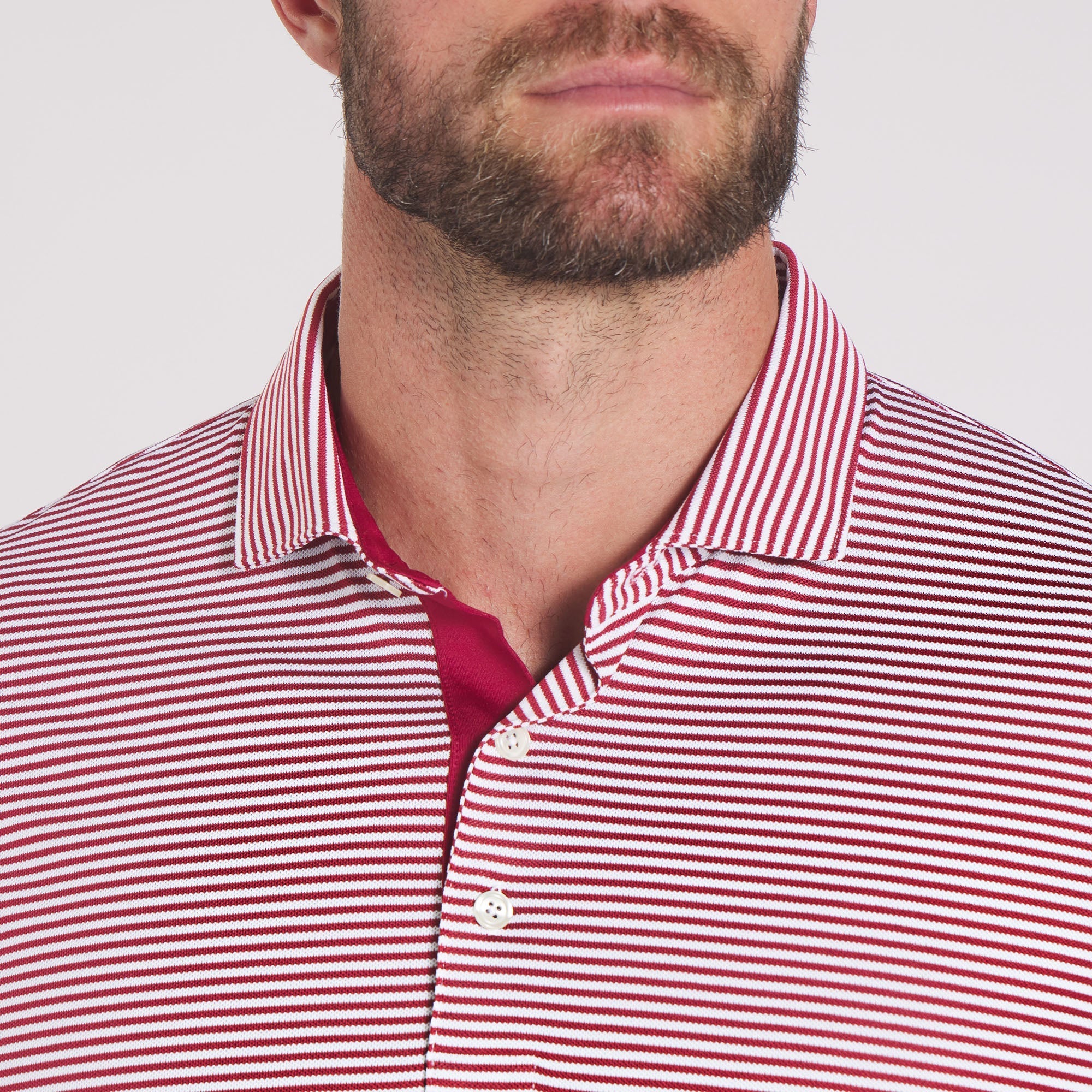 Premium Isle Pique Golf Polo Shirt for Men - Moisture-Wicking, Breathable & UV Protection - Perfect for Golf, Casual Wear & Outdoor Activities