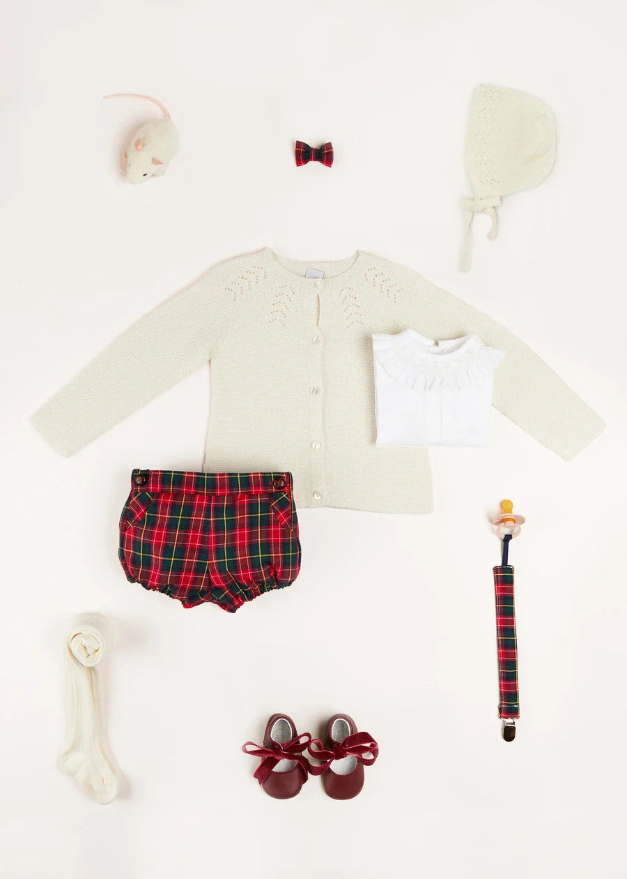 Belgravia Tartan Bloomers - Adorable Baby Girl Outfit for Photos, Parties & Special Occasions | Soft & Stylish Scottish Plaid Design