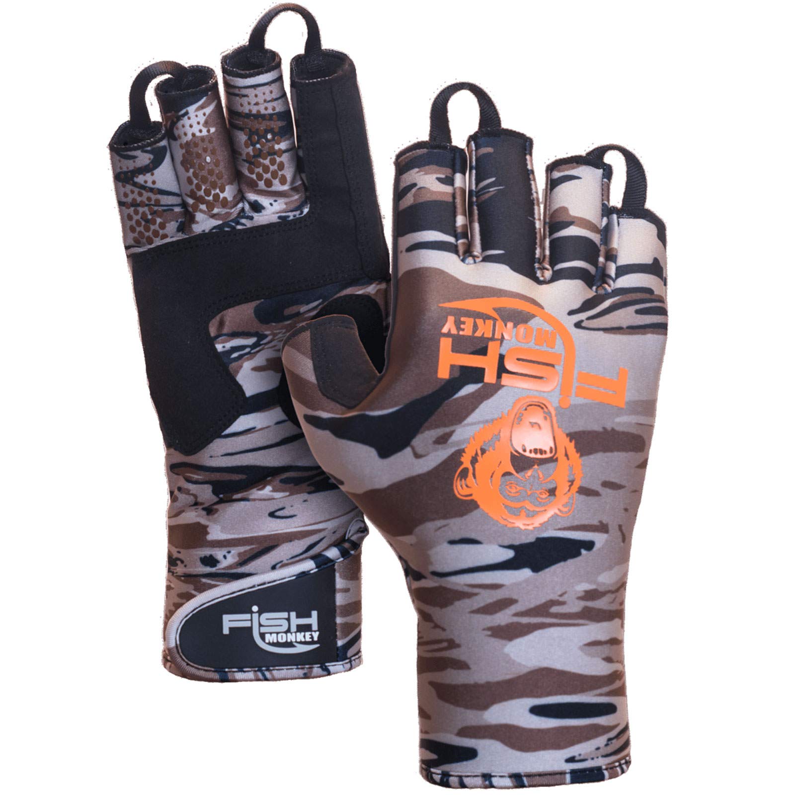 Fish Monkey FM29 Backcountry II Insulated Half-Finger Guide Gloves for Hunting, Fishing & Outdoor Activities - Warm & Durable Cold Weather Gloves