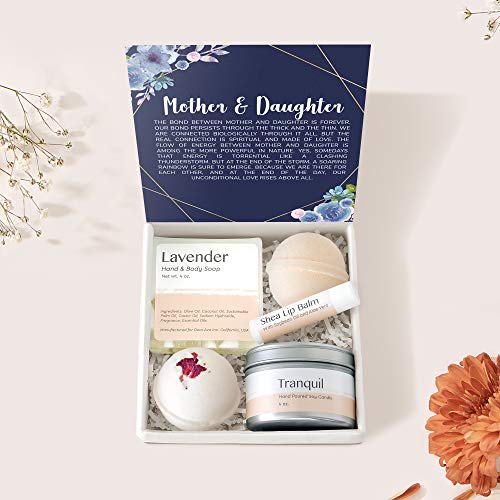 Mother & Daughter Spa Gift Box Set - Relaxing Self Care Kit for Women, Perfect Mother's Day Gift for Mom - At-Home Spa Day, Birthday & Anniversary Present