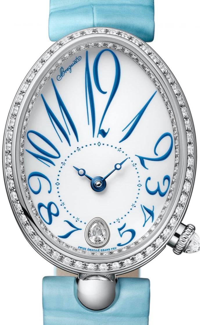Breguet Reine de Naples 18K White Gold Diamond Ladies Watch - Luxury Women's Timepiece for Elegant Occasions & Formal Events