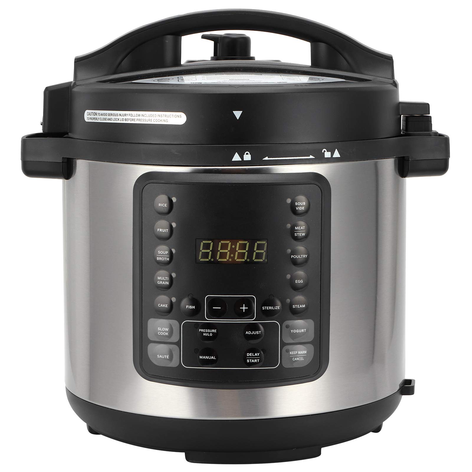 2-in-1 Electric Pressure Cooker & Air Fryer, 6 Quart Instant Pot with Slow Cooker, Rice Steamer & Yogurt Maker - Perfect for Meal Prep, Family Dinners & Healthy Cooking