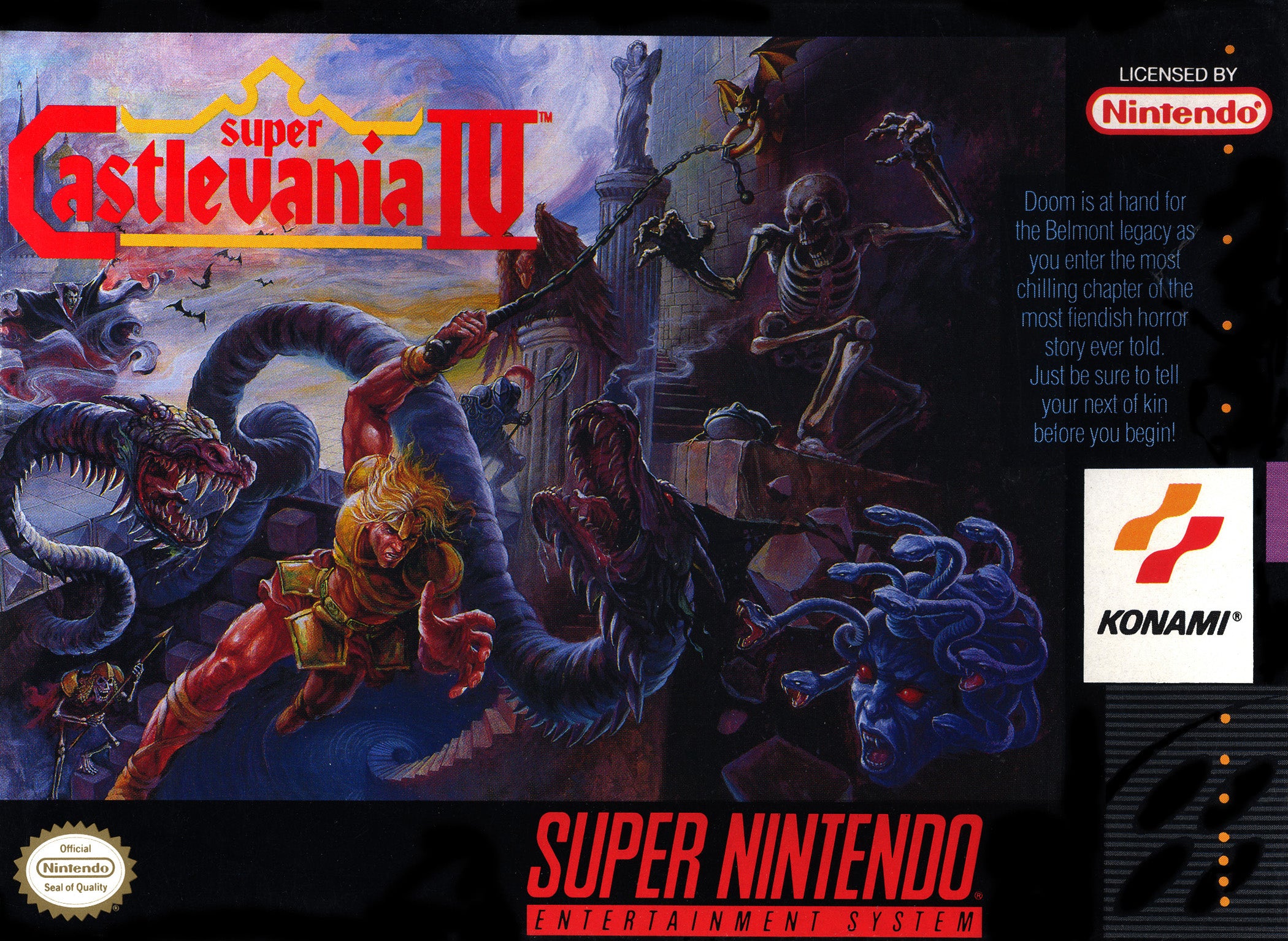 Super Castlevania IV - Classic Action-Adventure Game for Nintendo SNES | Retro Gaming, Collectible Gift for Gamers