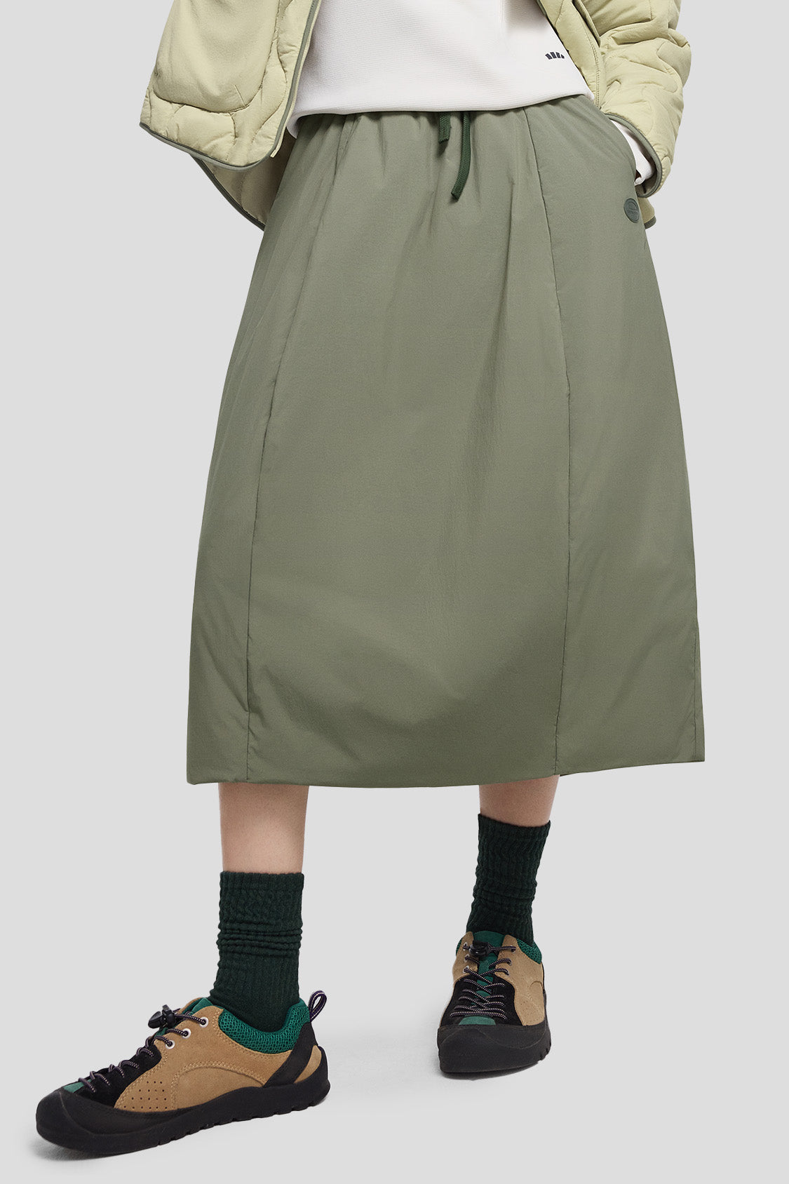 StormFeather Women's Water Repellent Down Skirt - Winter Warm Windproof Puffer Skirt for Outdoor Activities & Cold Weather Fashion