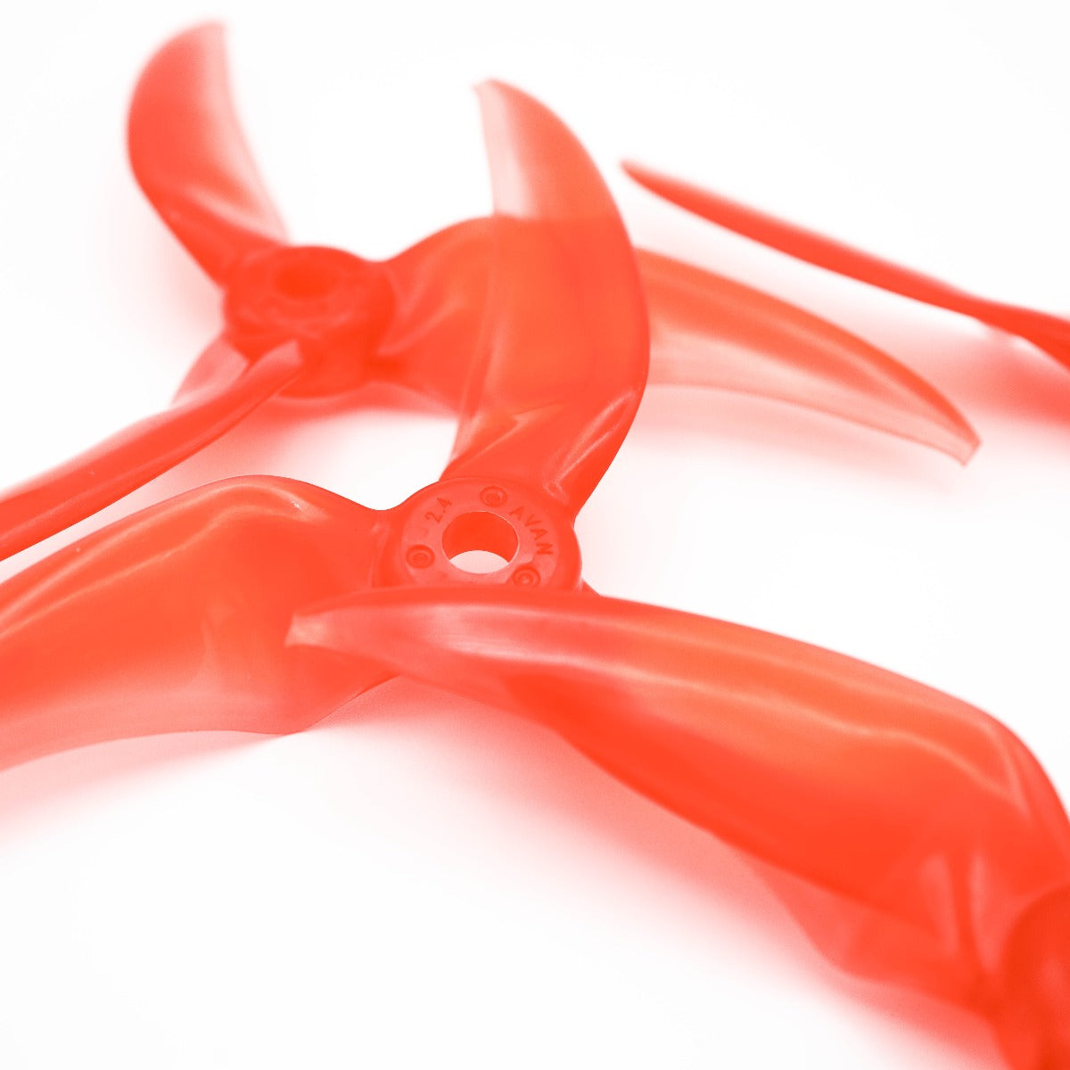 Emax Avan Scimitar 4024 3/4 Tri-Blade FPV Drone Propellers (4 Pack) - Red | High-Performance Replacement Props for Racing Drones | Perfect for FPV Racing, Freestyle Flying and Aerial Photography