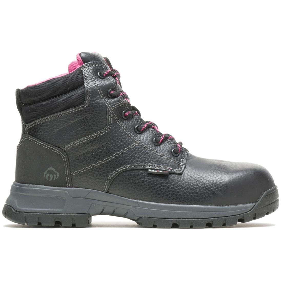 **Piper Women's Waterproof Composite Toe Work Boots - Black Safety Shoes for Construction, Hiking & Outdoor Work**