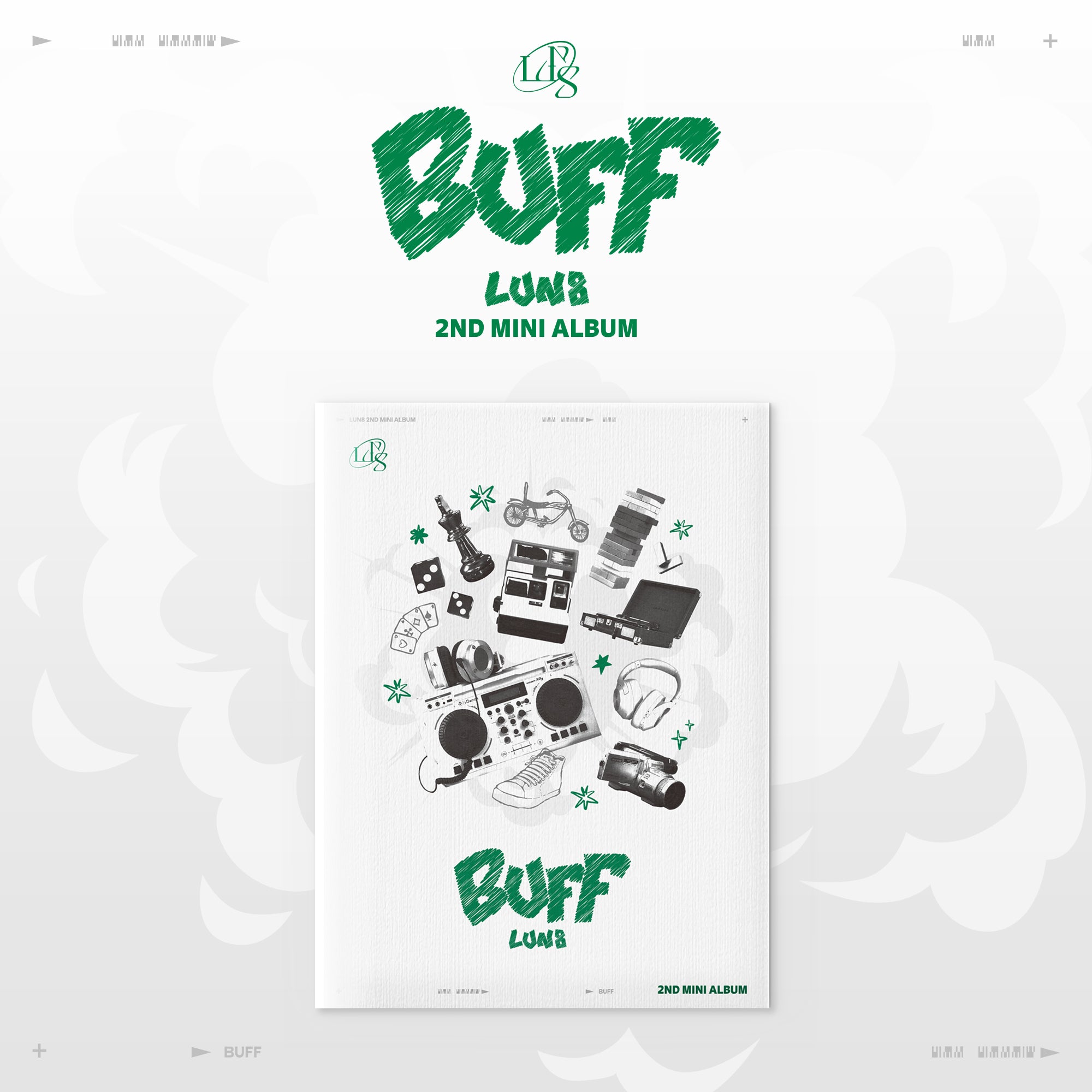 LUN8 2ND MINI ALBUM 'BUFF' - Kpop Music CD with Photobook & Poster - Perfect for Kpop Fans Collection & Gift Giving