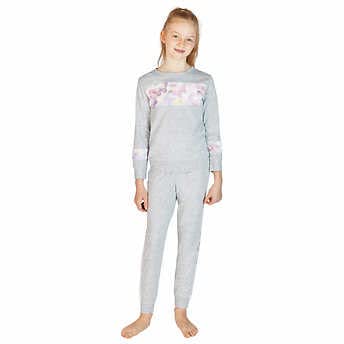 Youth 4-Piece Lounge Set - Butterfly Pink Gray | Small Size (7/8 Years) | Perfect for Kids' Bedroom or Playroom