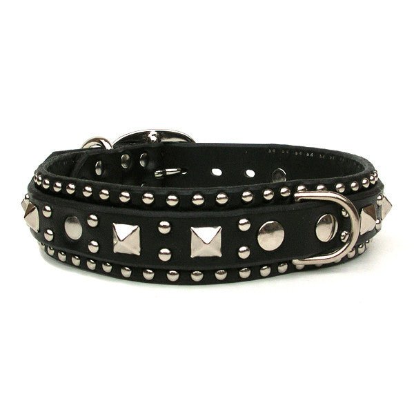 Premium Designer Leather Dog Collar for Small Medium Large Dogs - Adjustable Philly Pet Collar with Metal Buckle | Perfect for Daily Walks, Training & Fashion Accessories